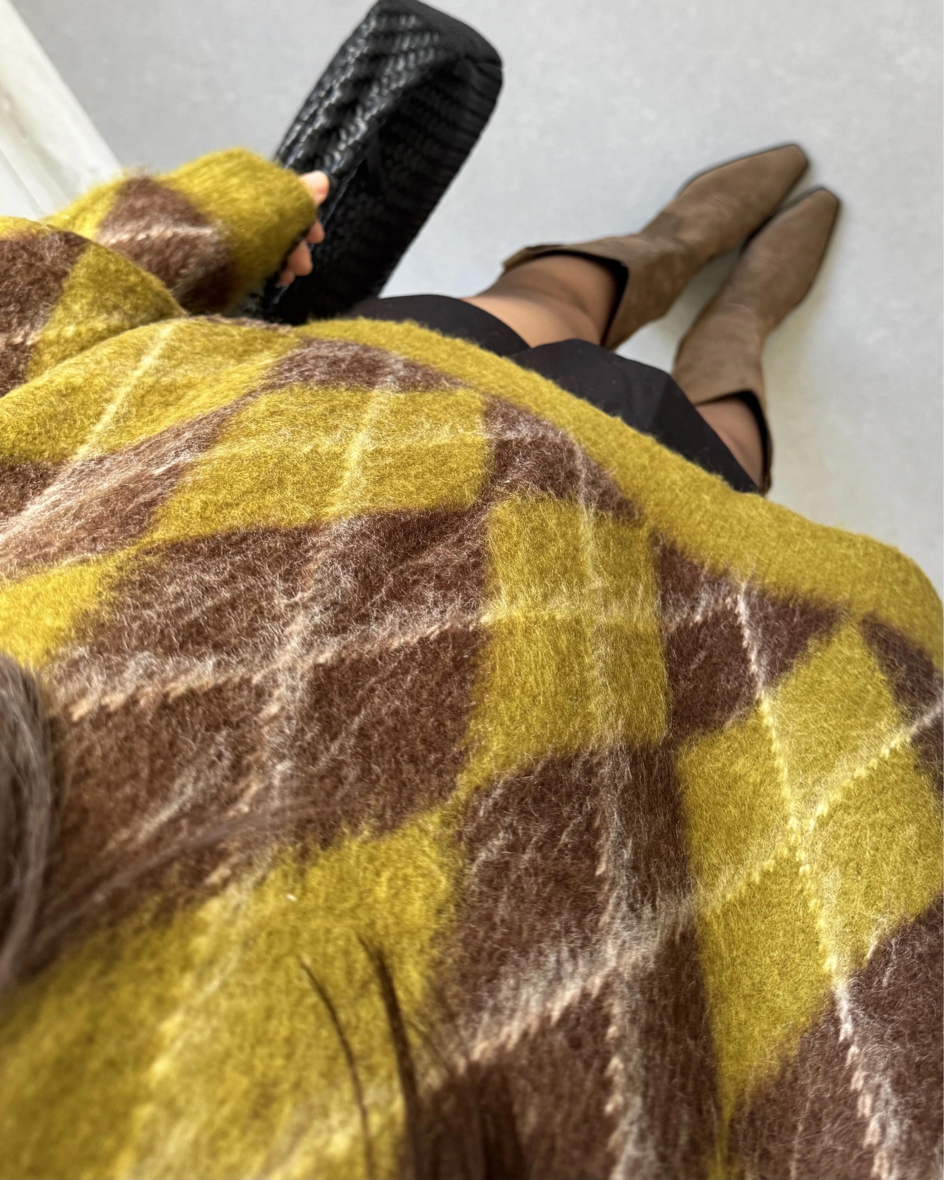 HAKİ-KAHVE BAKLAVA KAZAK