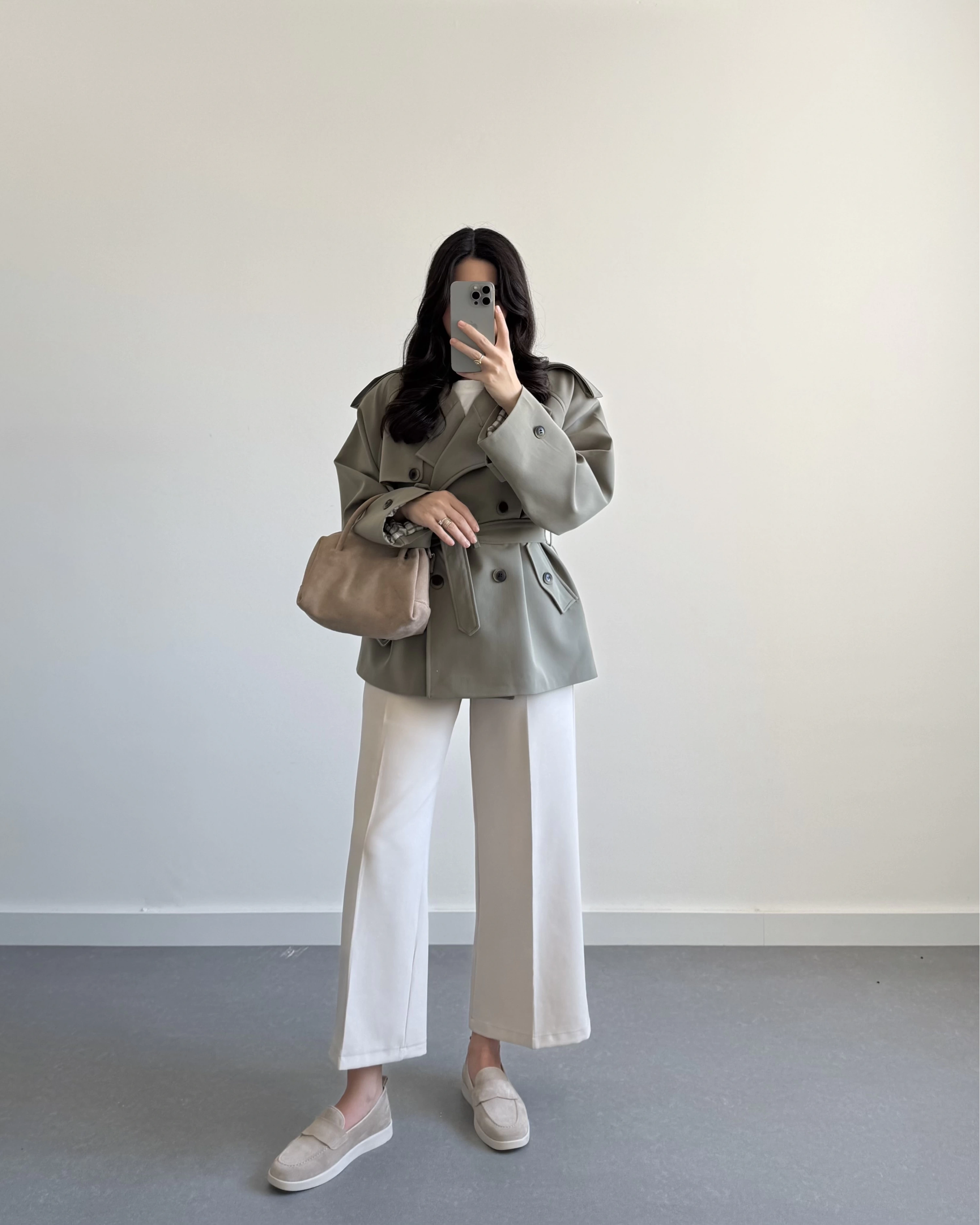 HAKİ KEMERLİ TRENÇKOT