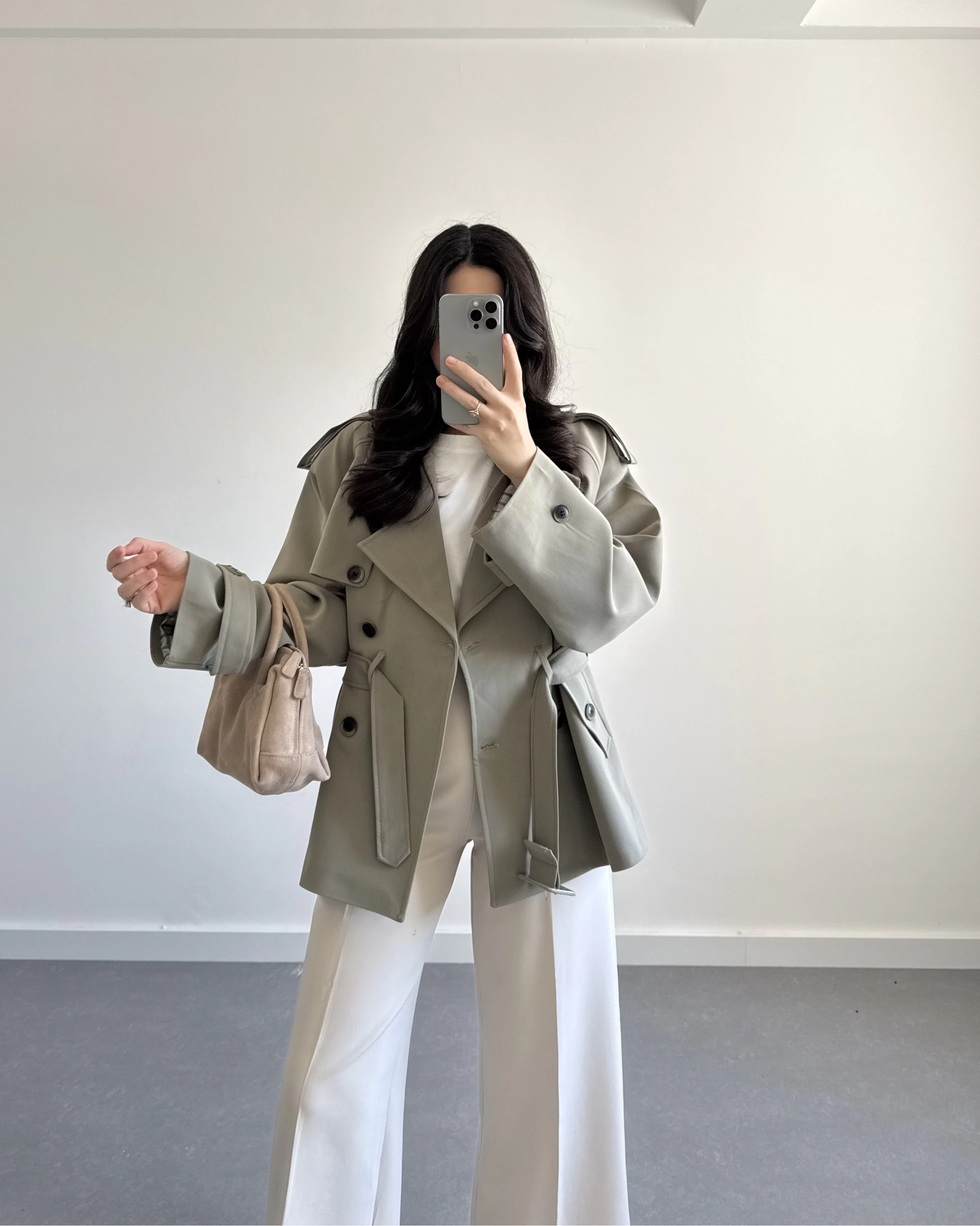 HAKİ KEMERLİ TRENÇKOT