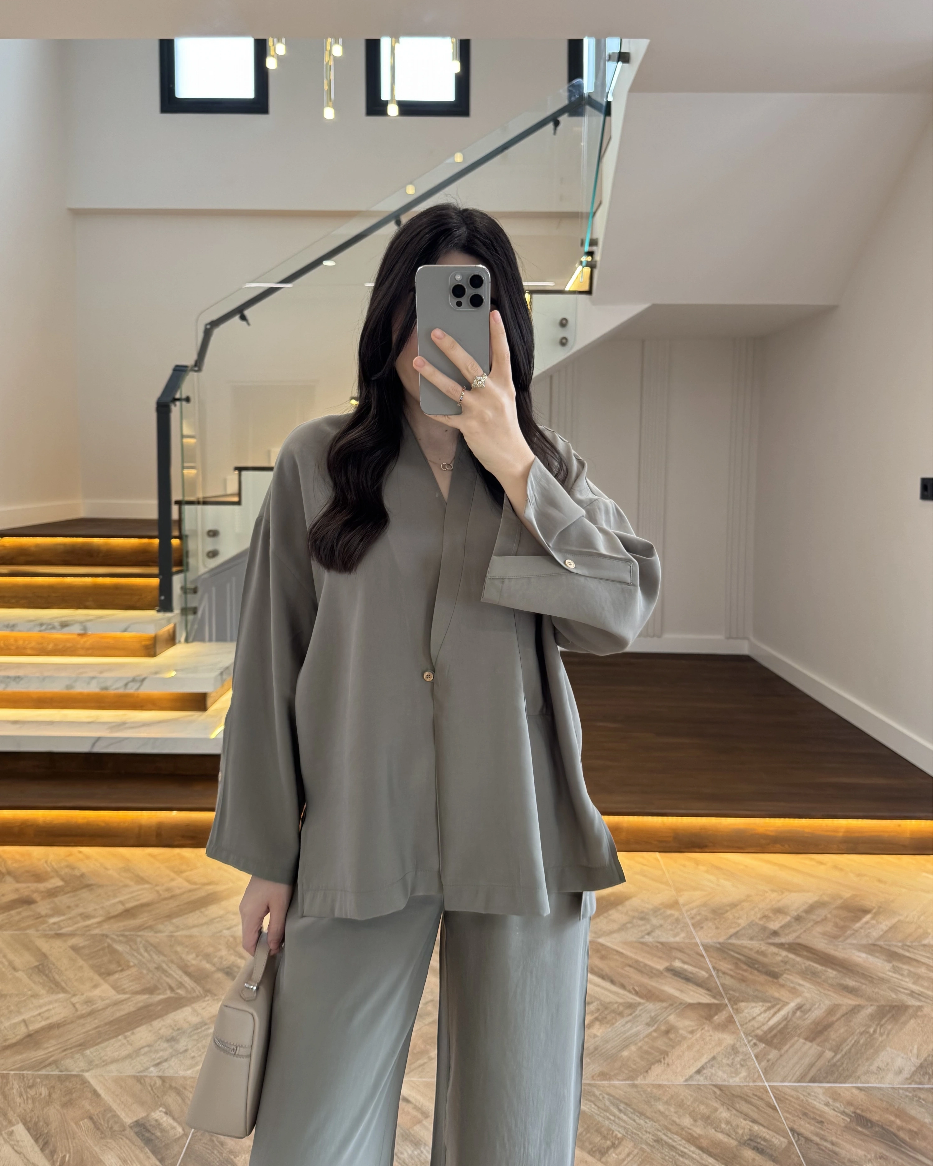 HAKİ KİMONO TENSEL TAKIM -51260