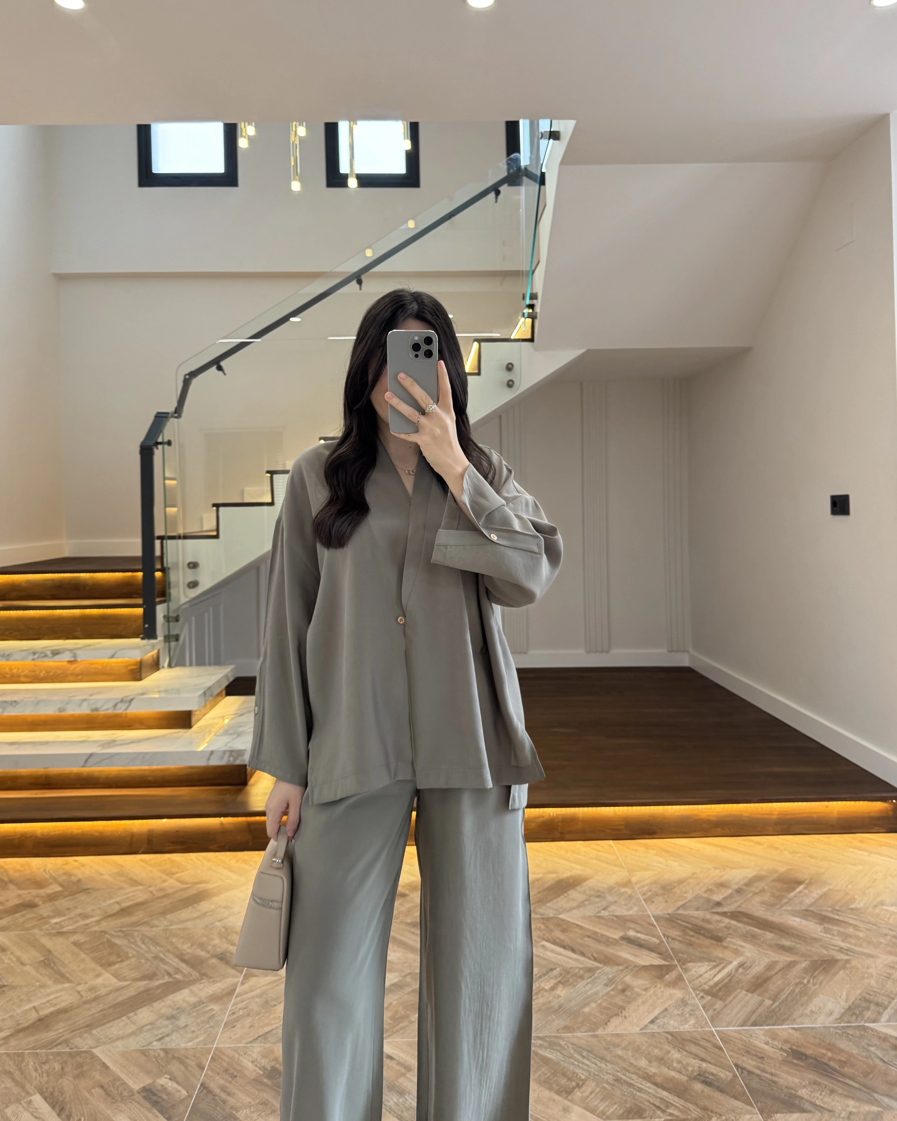 HAKİ KİMONO TENSEL TAKIM -51260