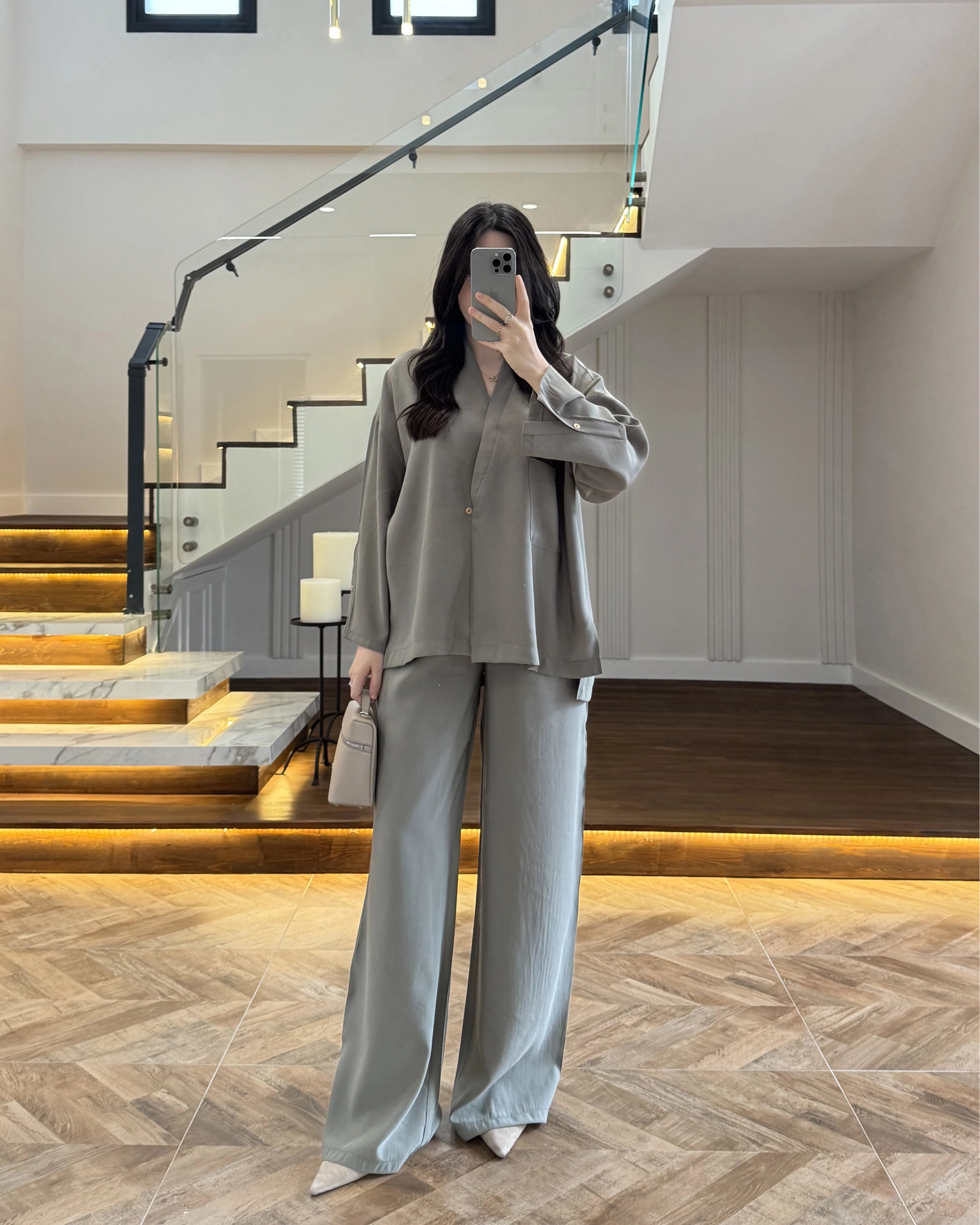 HAKİ KİMONO TENSEL TAKIM -51260