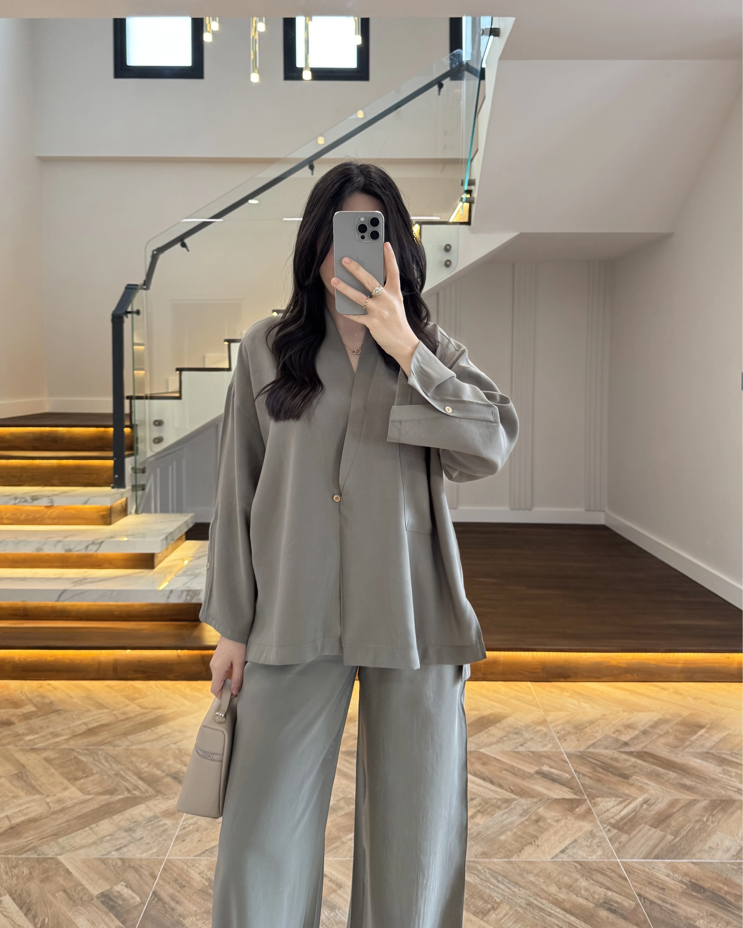 HAKİ KİMONO TENSEL TAKIM -51260