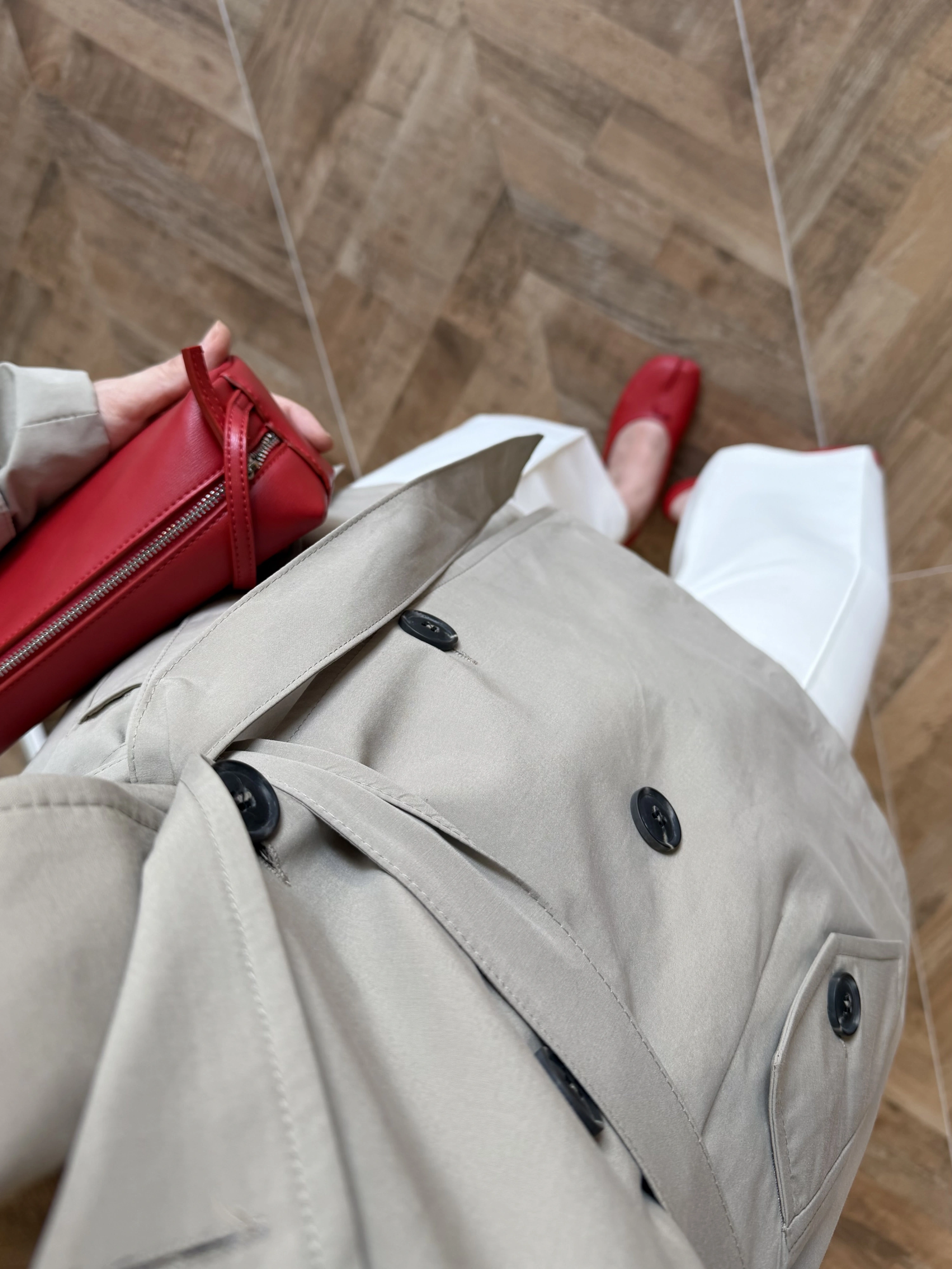 HAKİ PELERİN DETAY TRENCH -7764