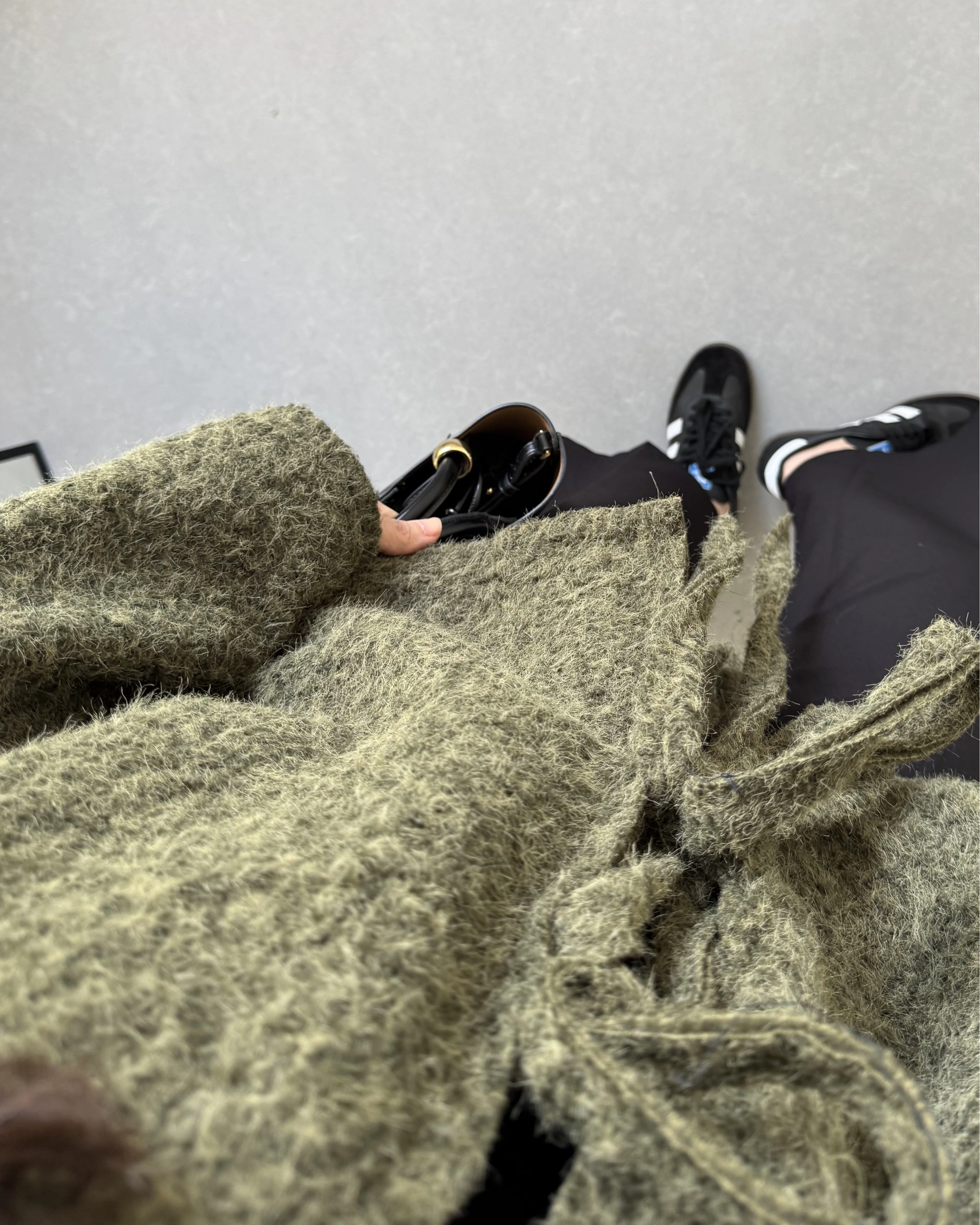 HAKİ SAKALLI KAŞE TASARIM CEKET