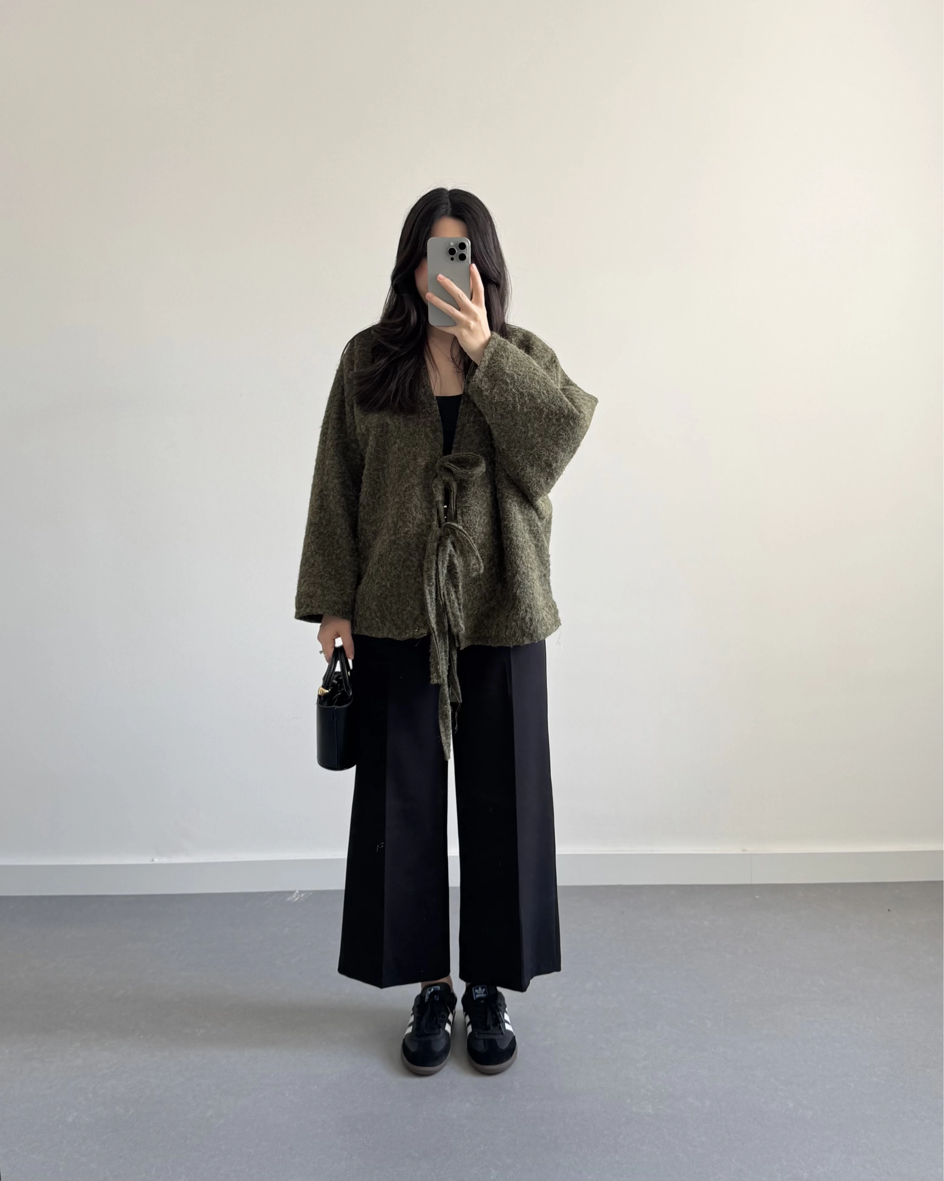 HAKİ SAKALLI KAŞE TASARIM CEKET