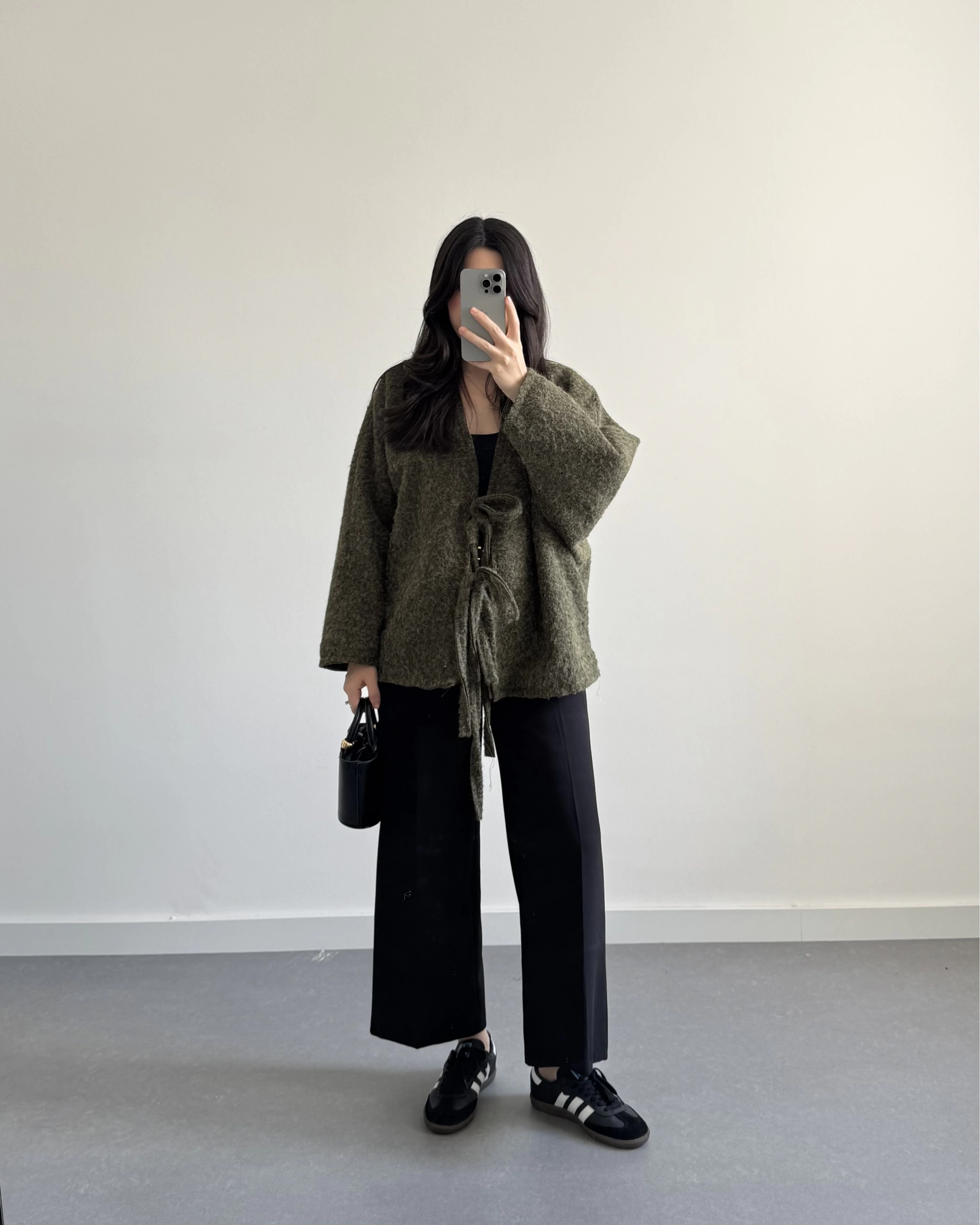 HAKİ SAKALLI KAŞE TASARIM CEKET