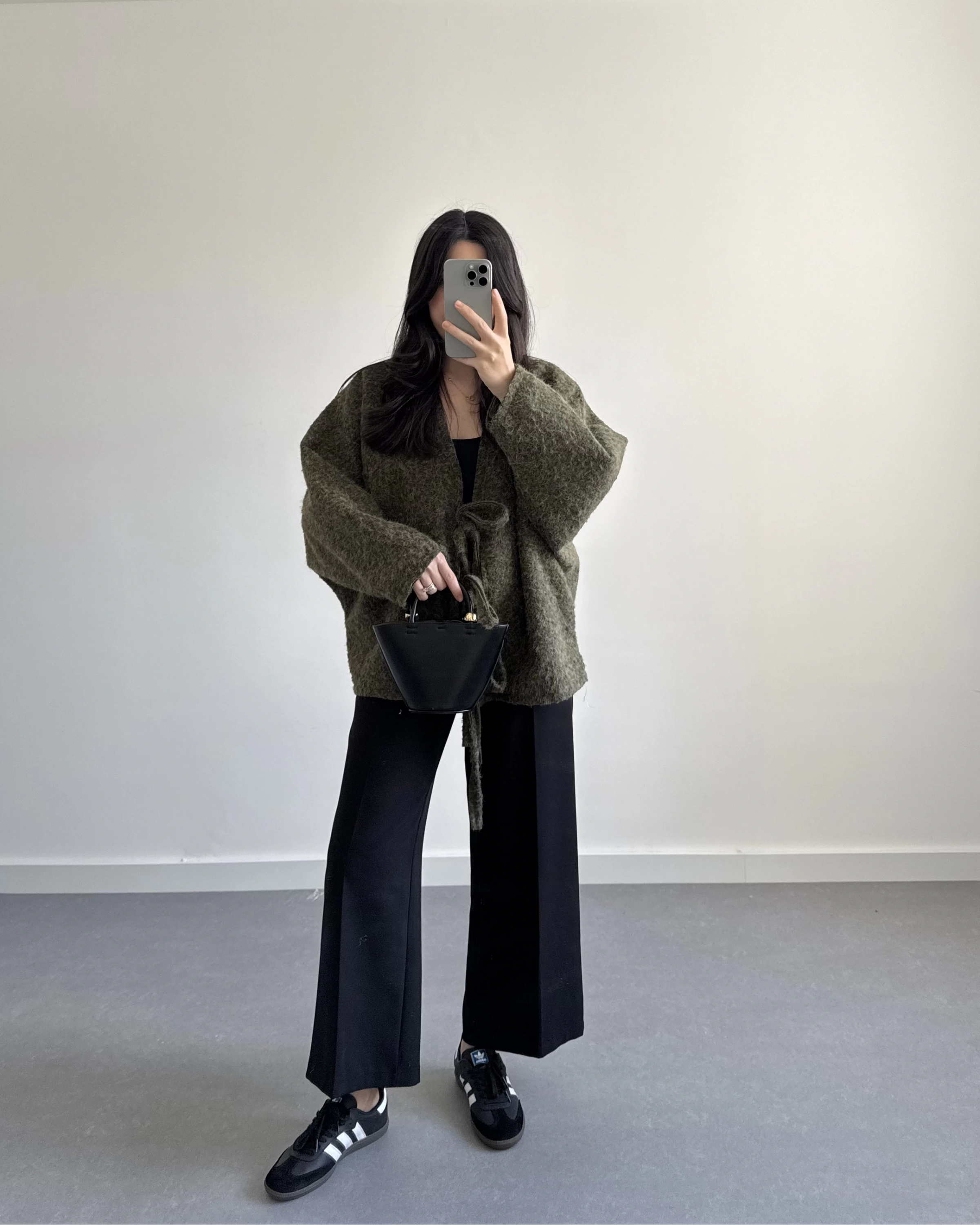 HAKİ SAKALLI KAŞE TASARIM CEKET