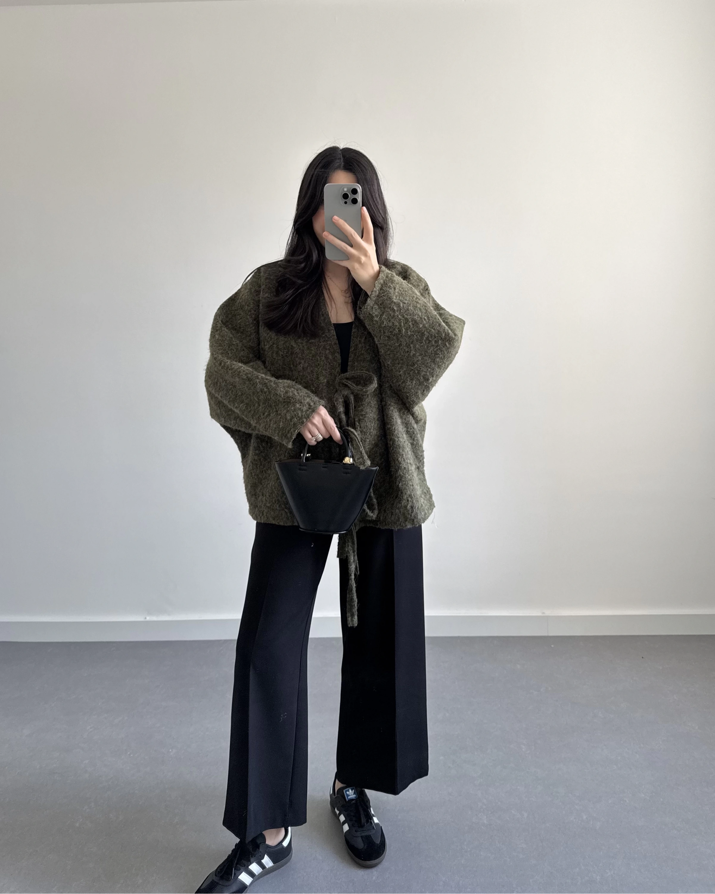 HAKİ SAKALLI KAŞE TASARIM CEKET