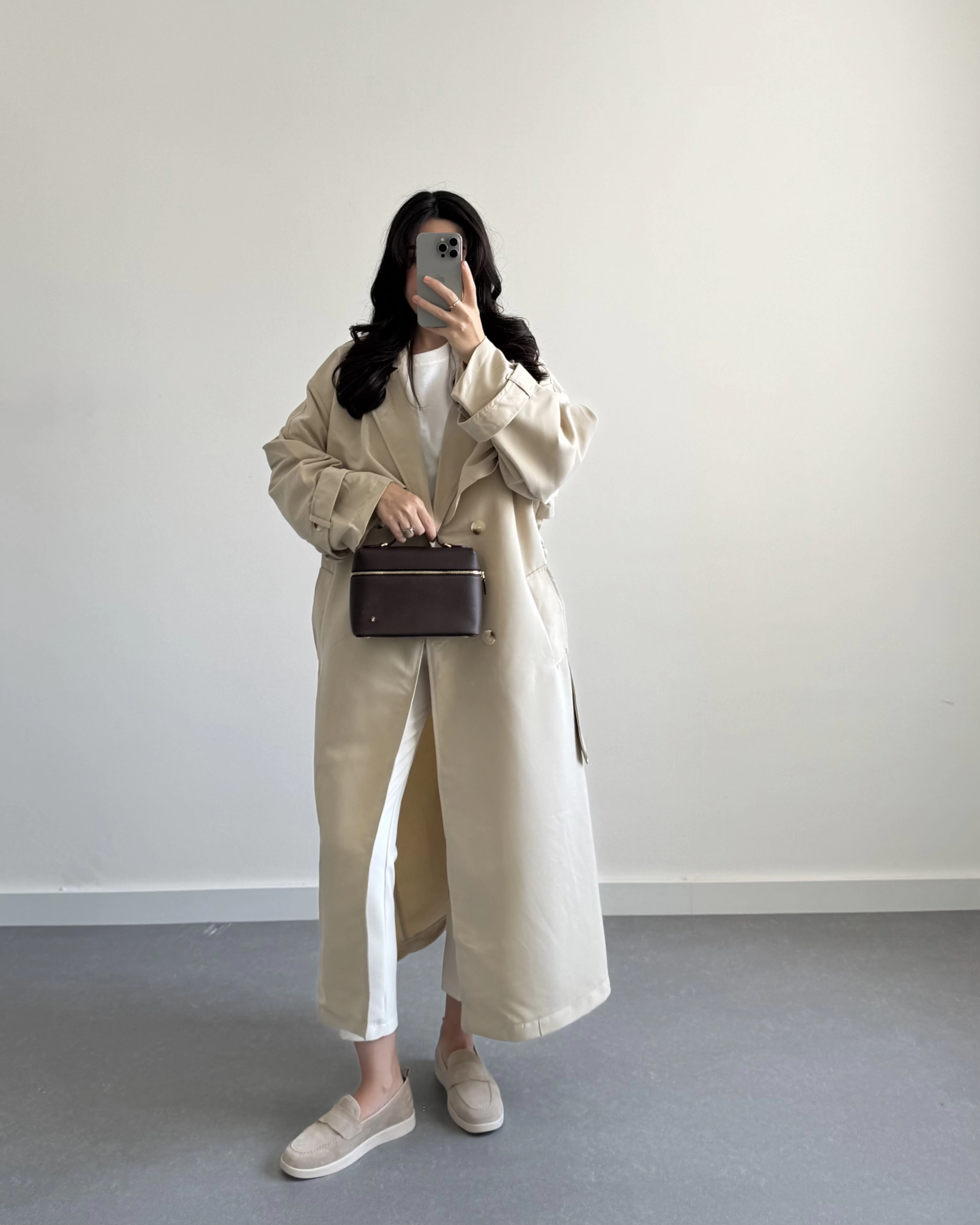 JOSEF OVERSİZE AÇIK BEJ OVERSİZE TRENÇKOT