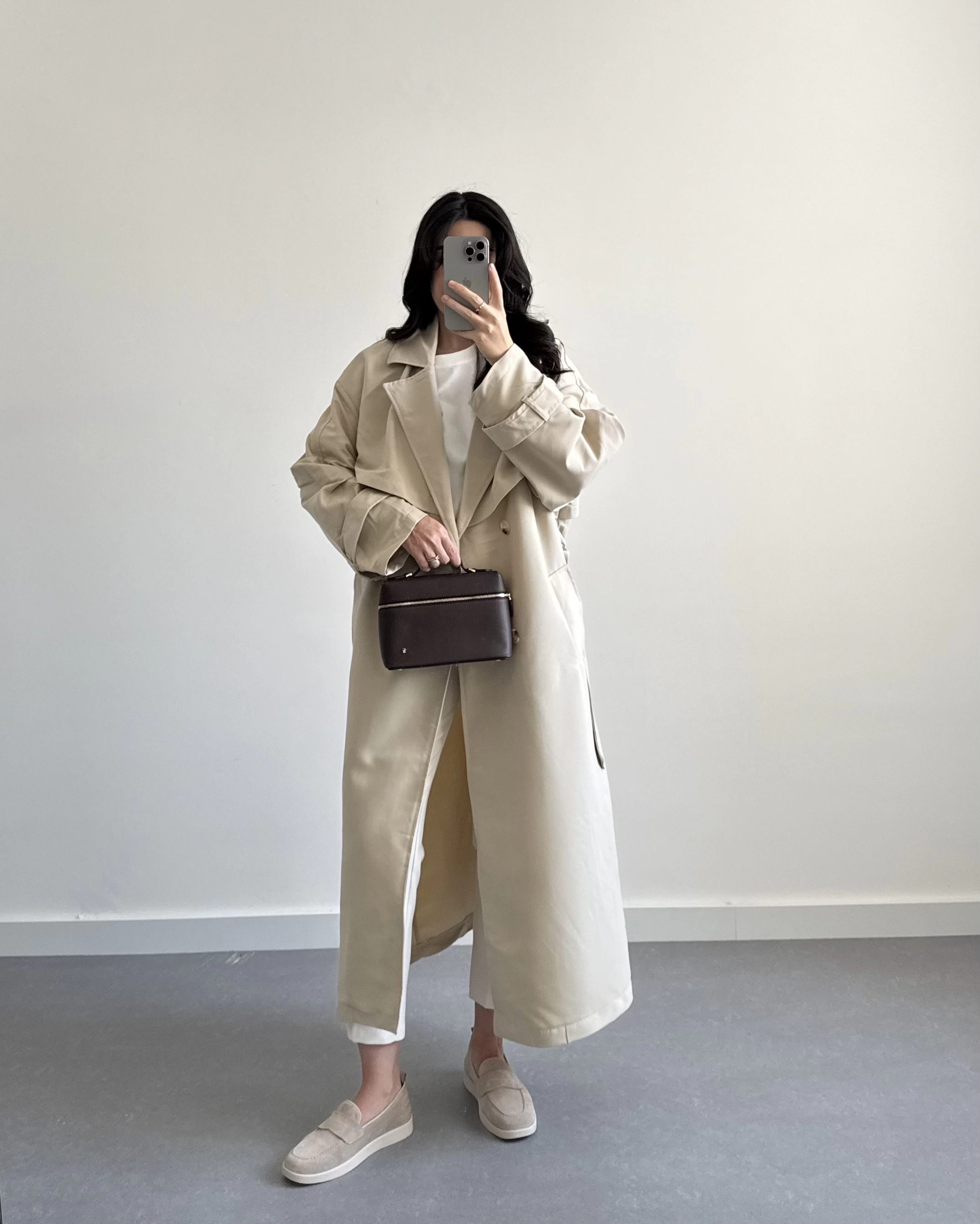 JOSEF OVERSİZE AÇIK BEJ OVERSİZE TRENÇKOT