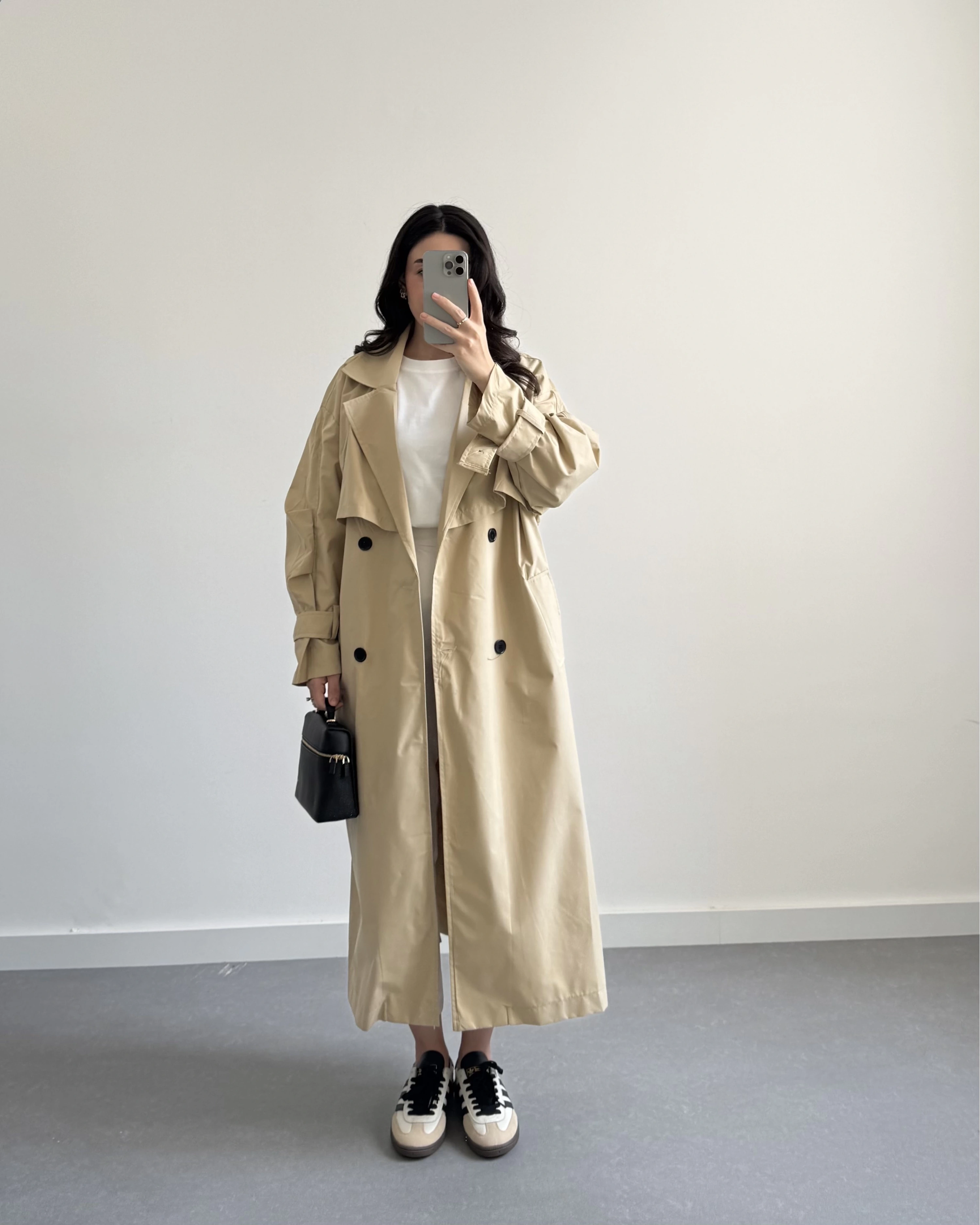 JOSEF OVERSİZE KOYU BEJ OVERSİZE TRENÇKOT