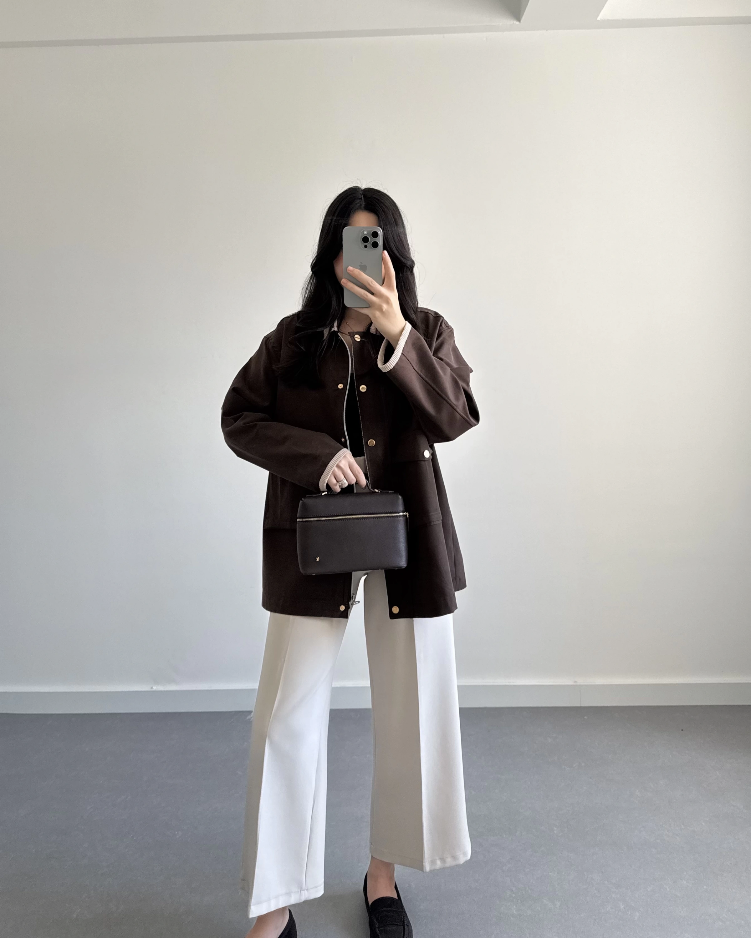 KADİFE YAKALI VİSKON CEKET KAHVE