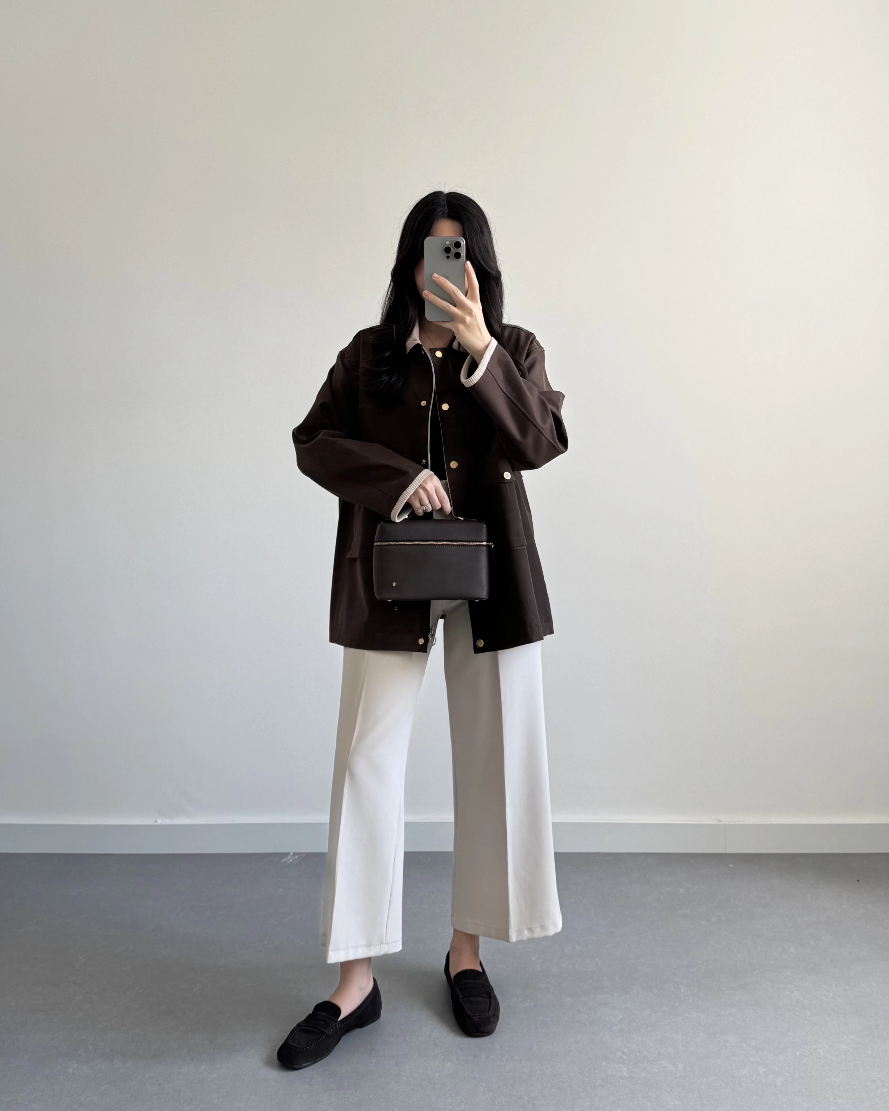 KADİFE YAKALI VİSKON CEKET KAHVE