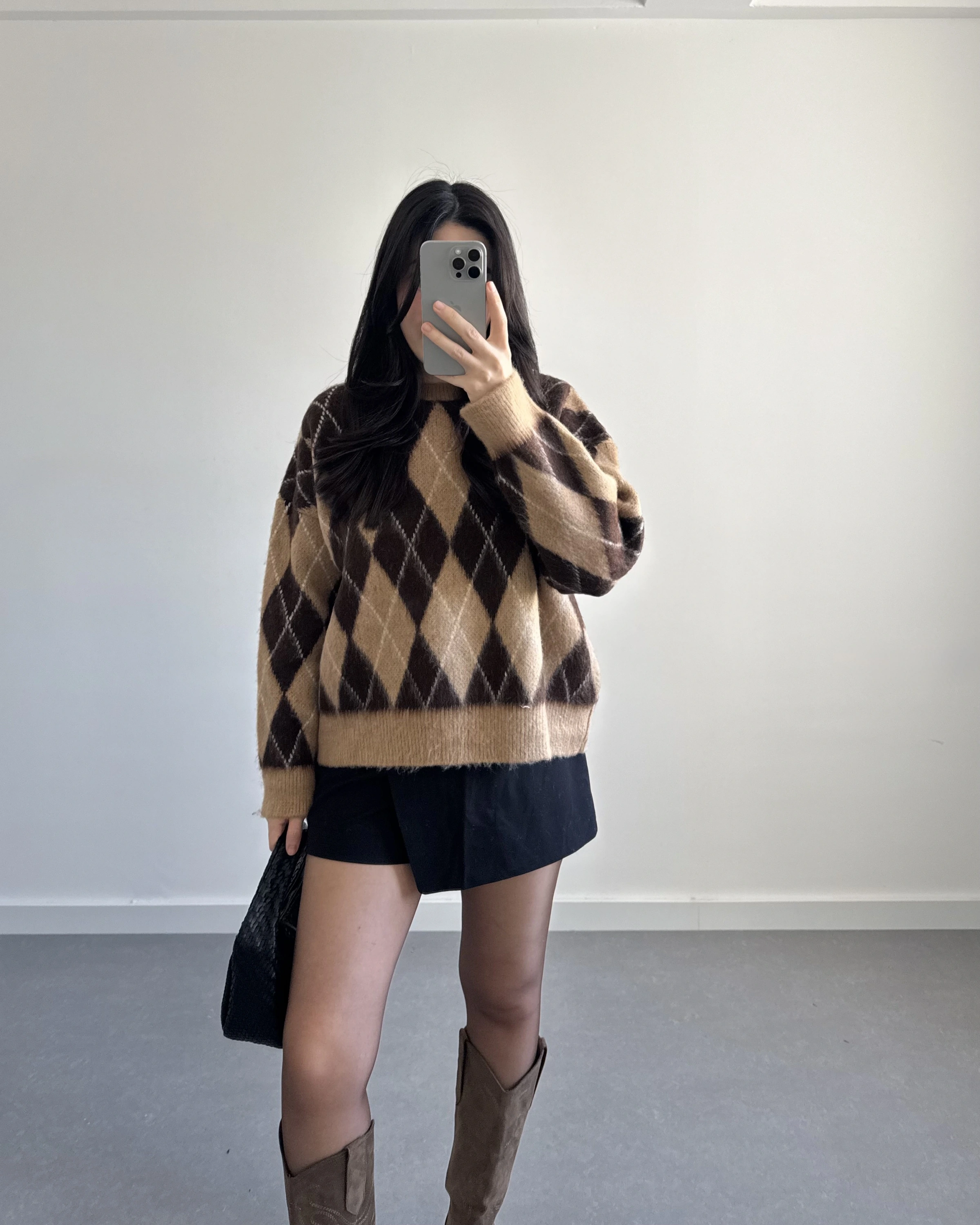 BEJ-KAHVE BAKLAVA KAZAK