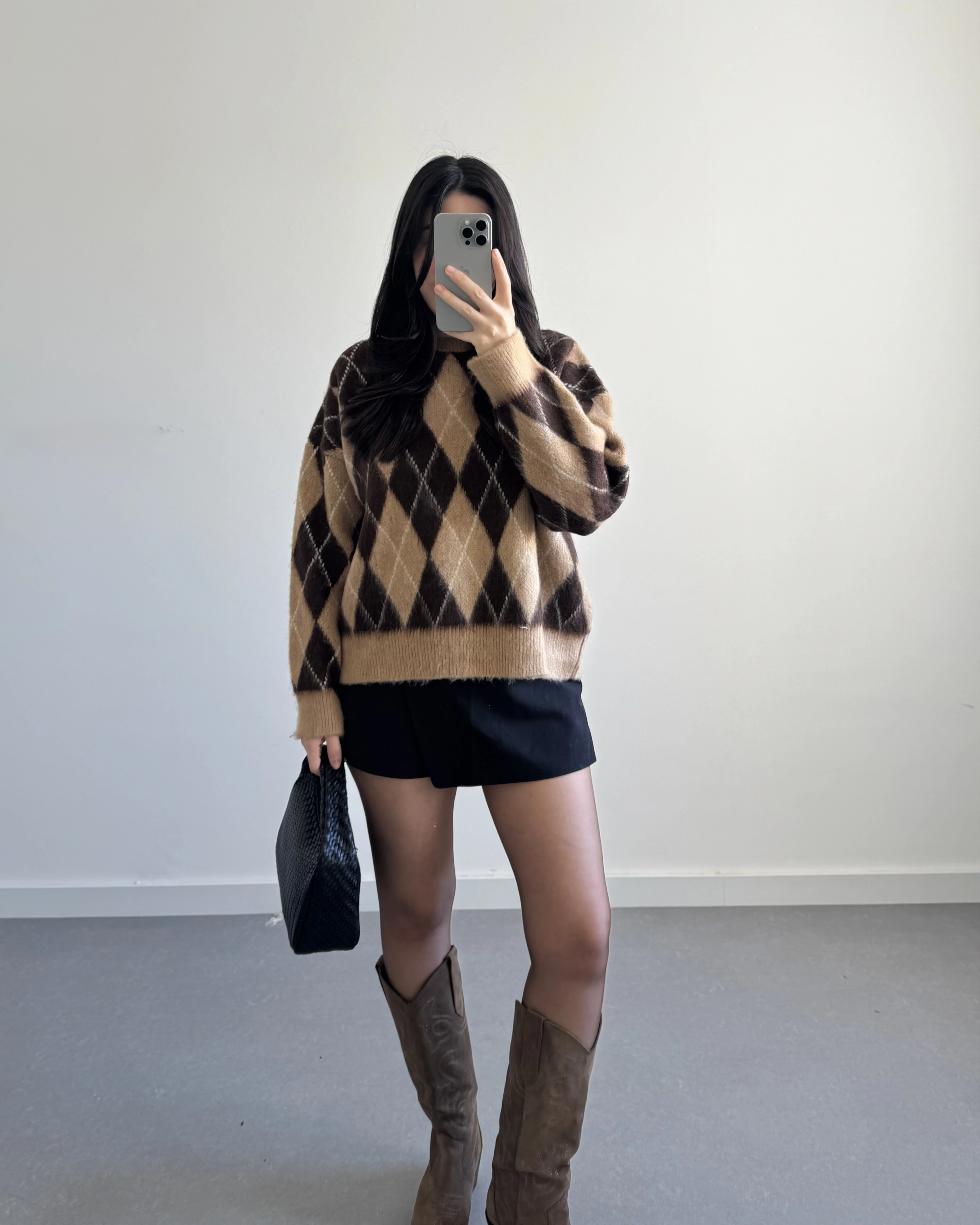 BEJ-KAHVE BAKLAVA KAZAK