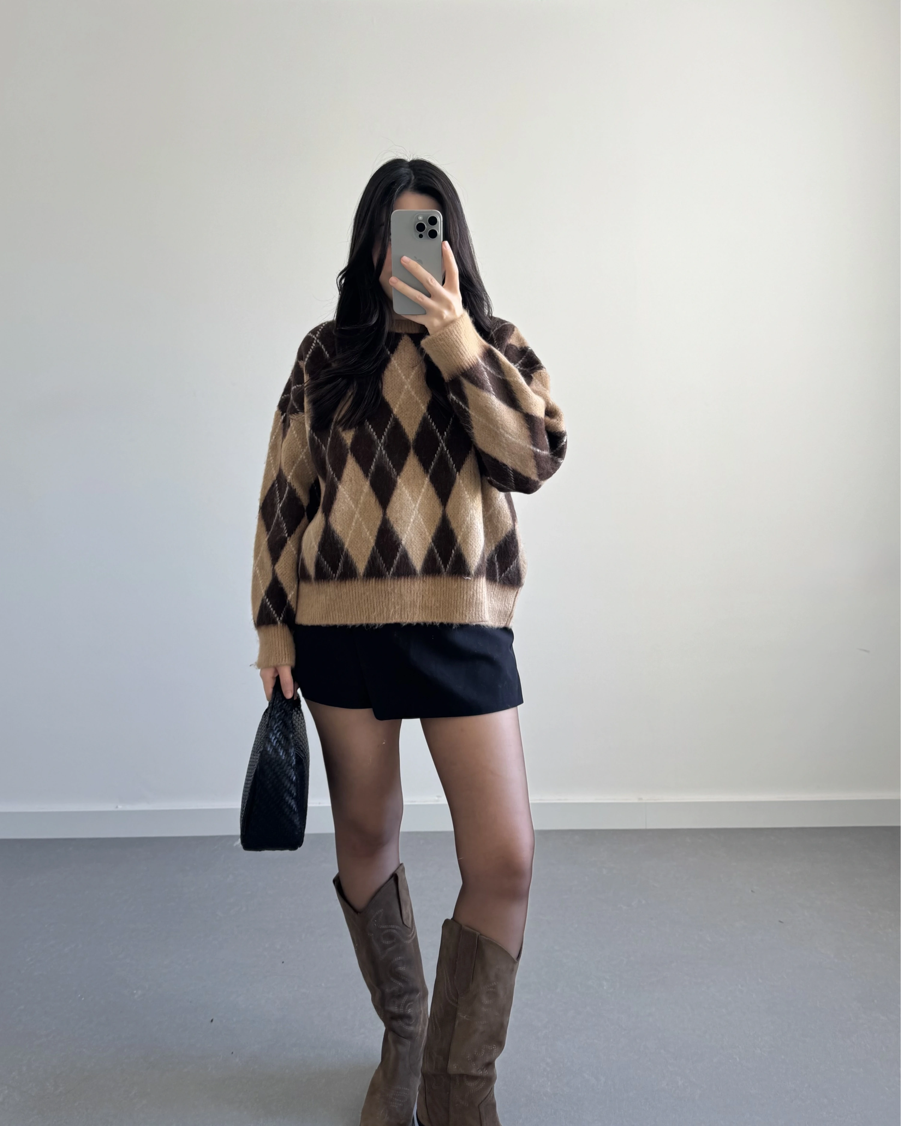 BEJ-KAHVE BAKLAVA KAZAK