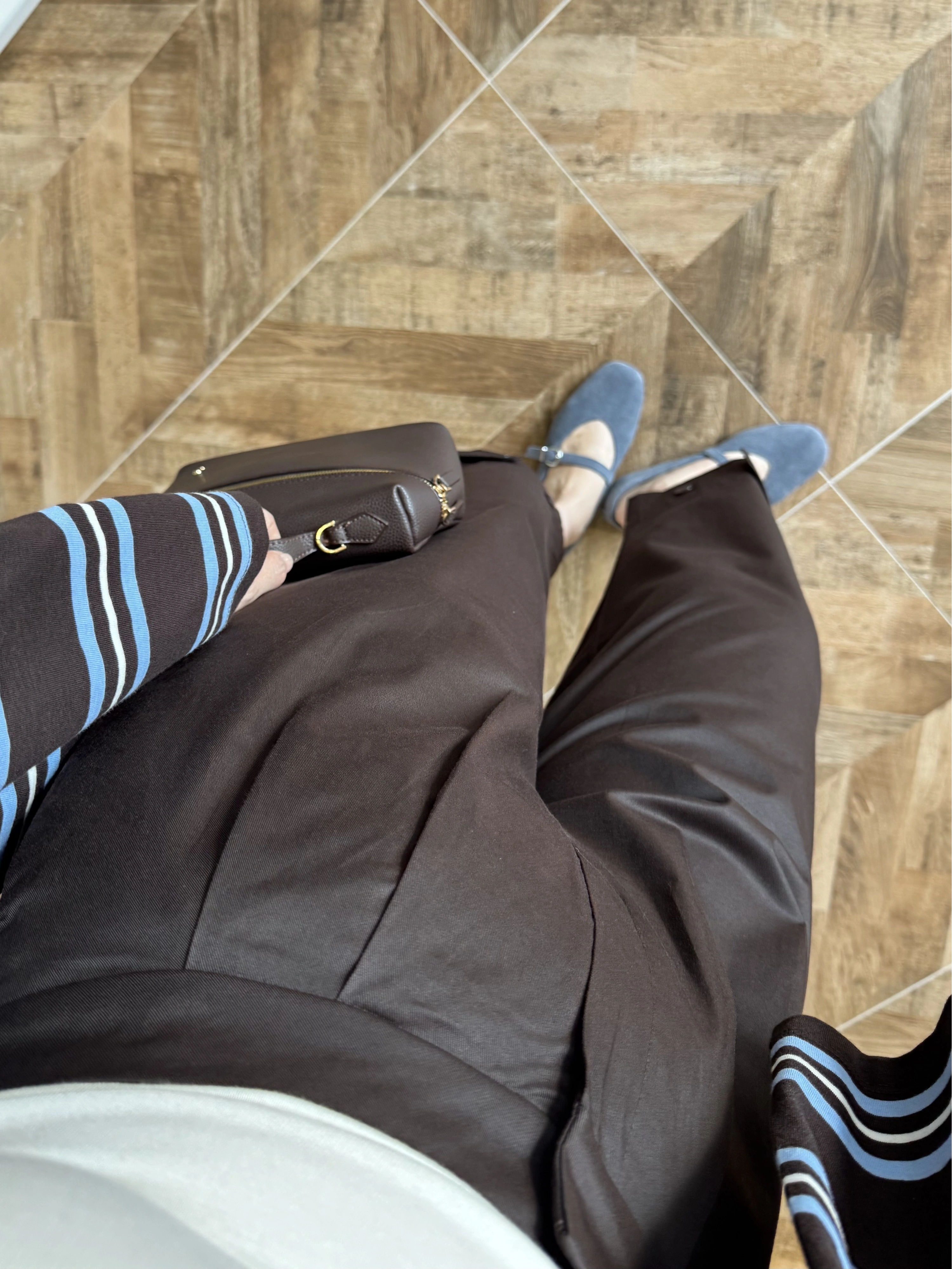 KAHVE BİLEK BOY BORU PAÇA PANTOLON-3936