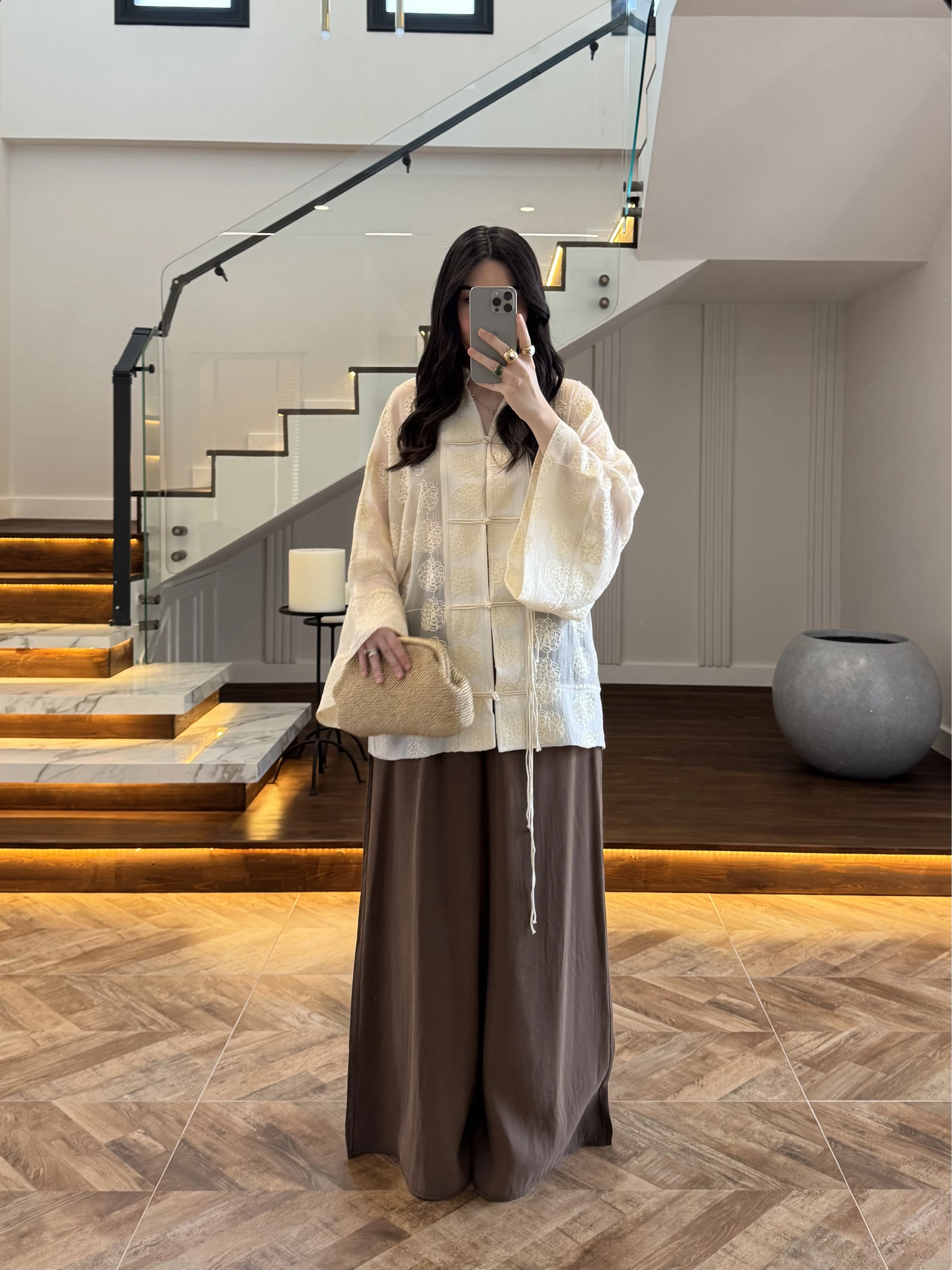 KAHVE LASTİKLİ MODAL PANTOLON -50979