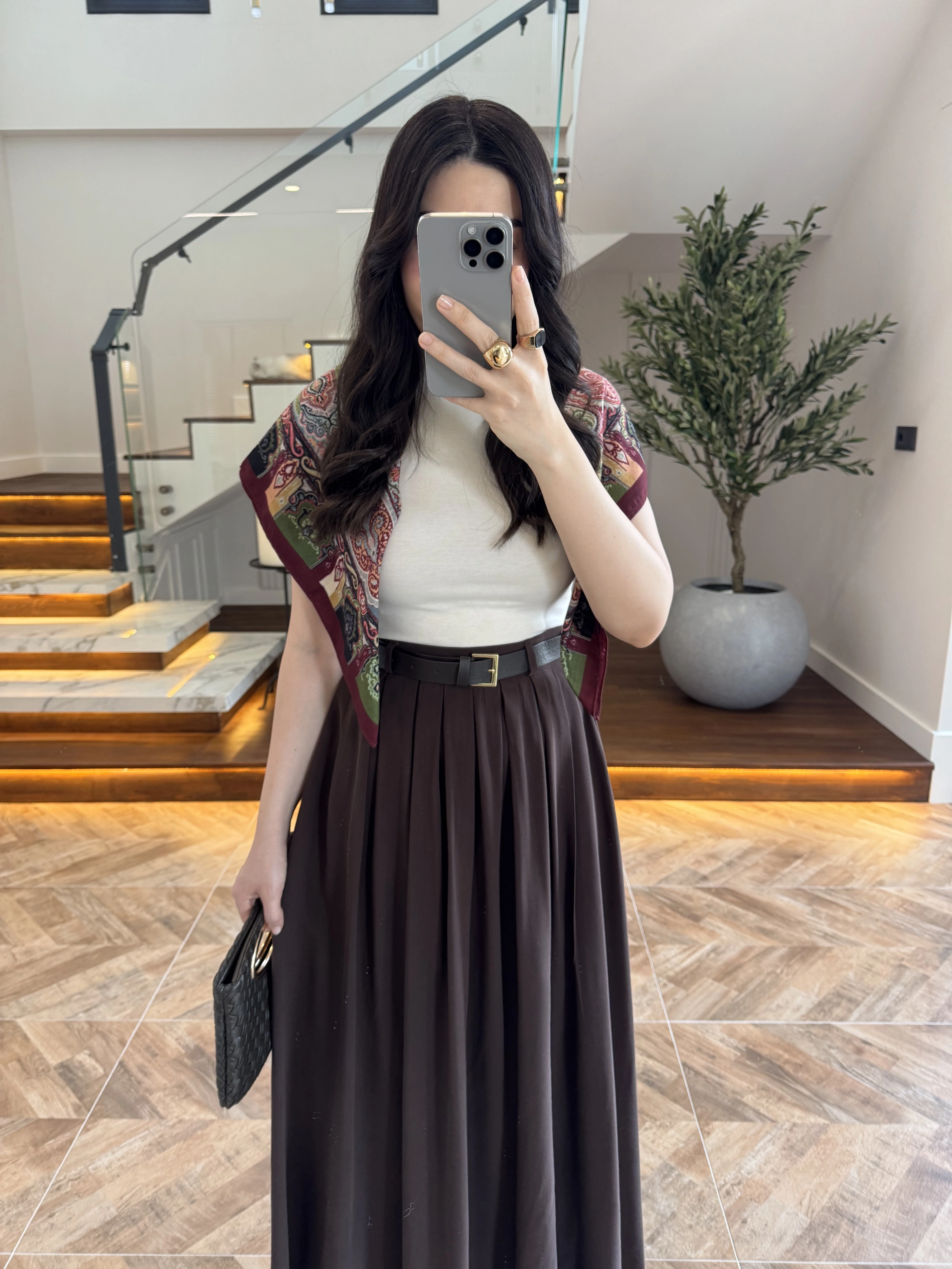 KAHVE ÖN PİLE DETAY ETEK -580653
