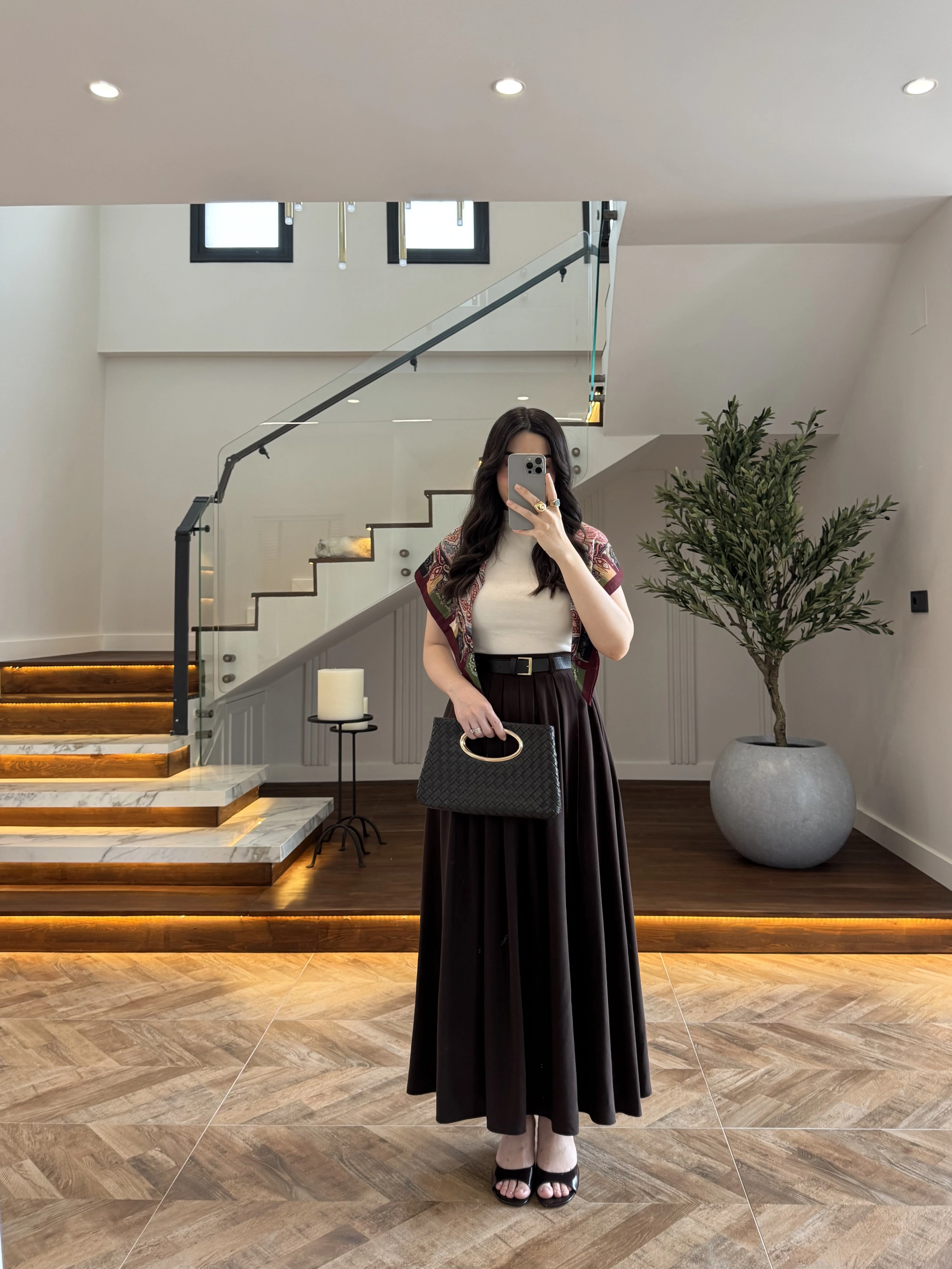 KAHVE ÖN PİLE DETAY ETEK -580653