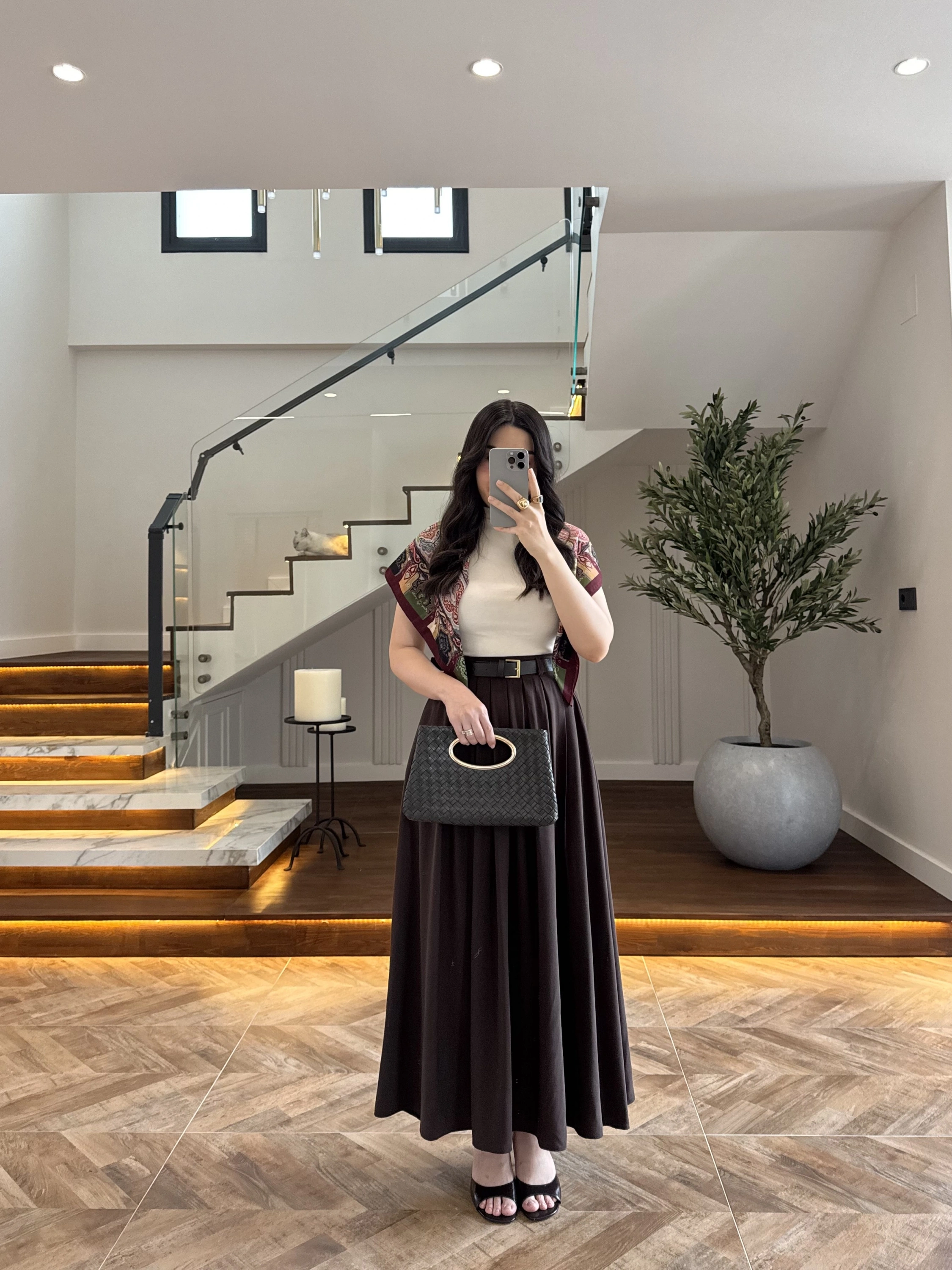 KAHVE ÖN PİLE DETAY ETEK -580653