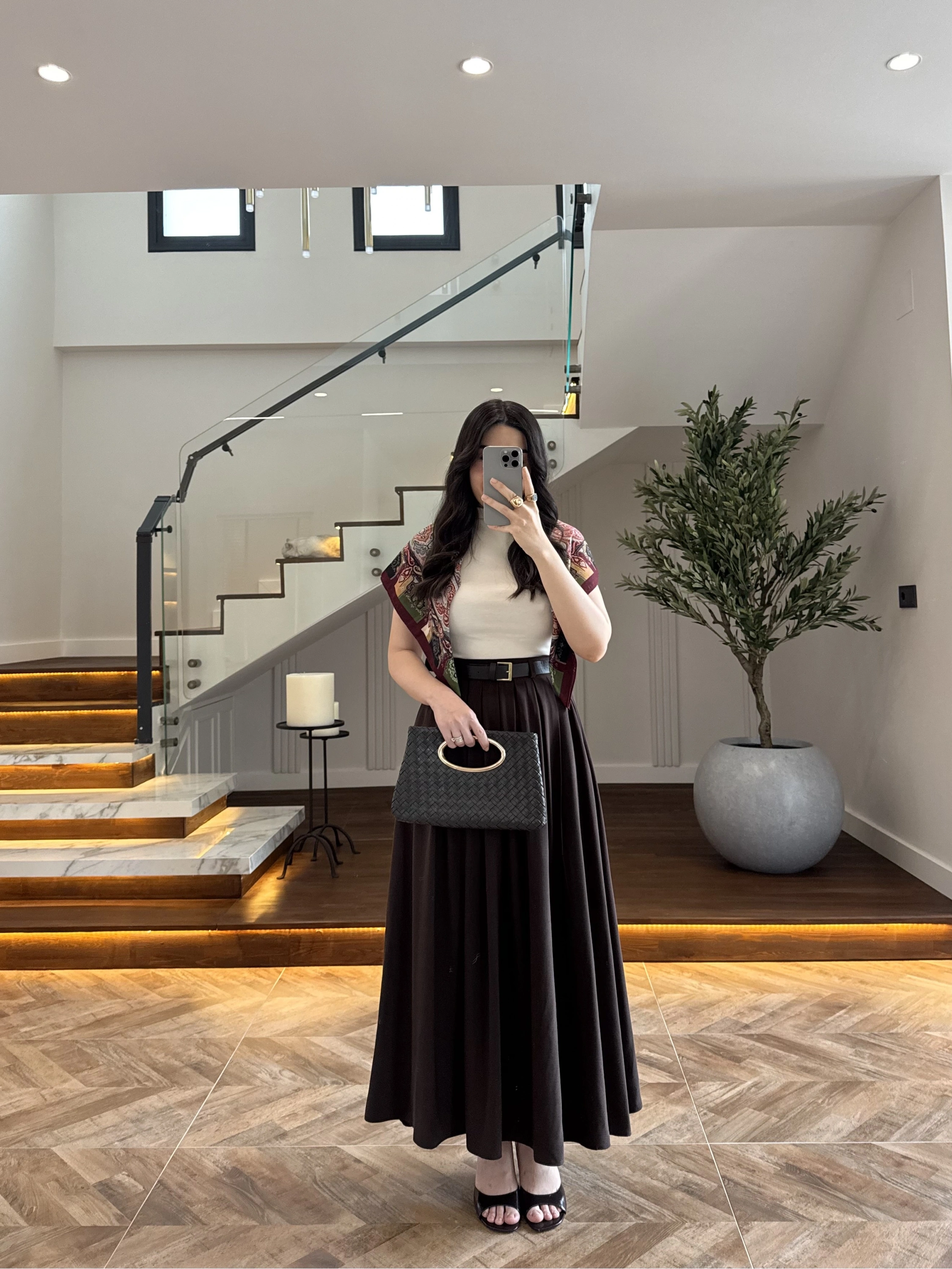 KAHVE ÖN PİLE DETAY ETEK -580653