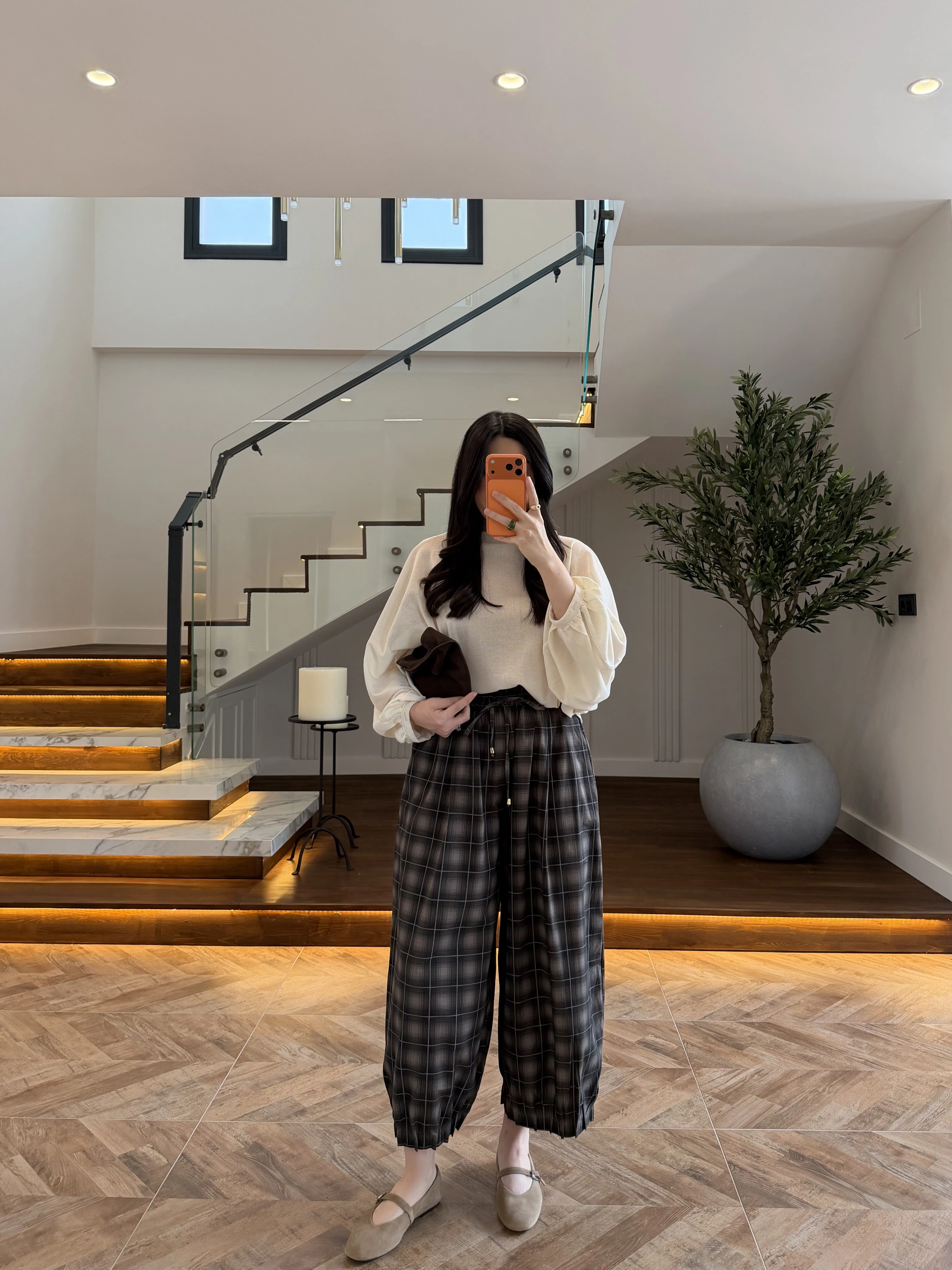 KAHVE PAÇA PİLELİ BAGY PANTOLON- 51466
