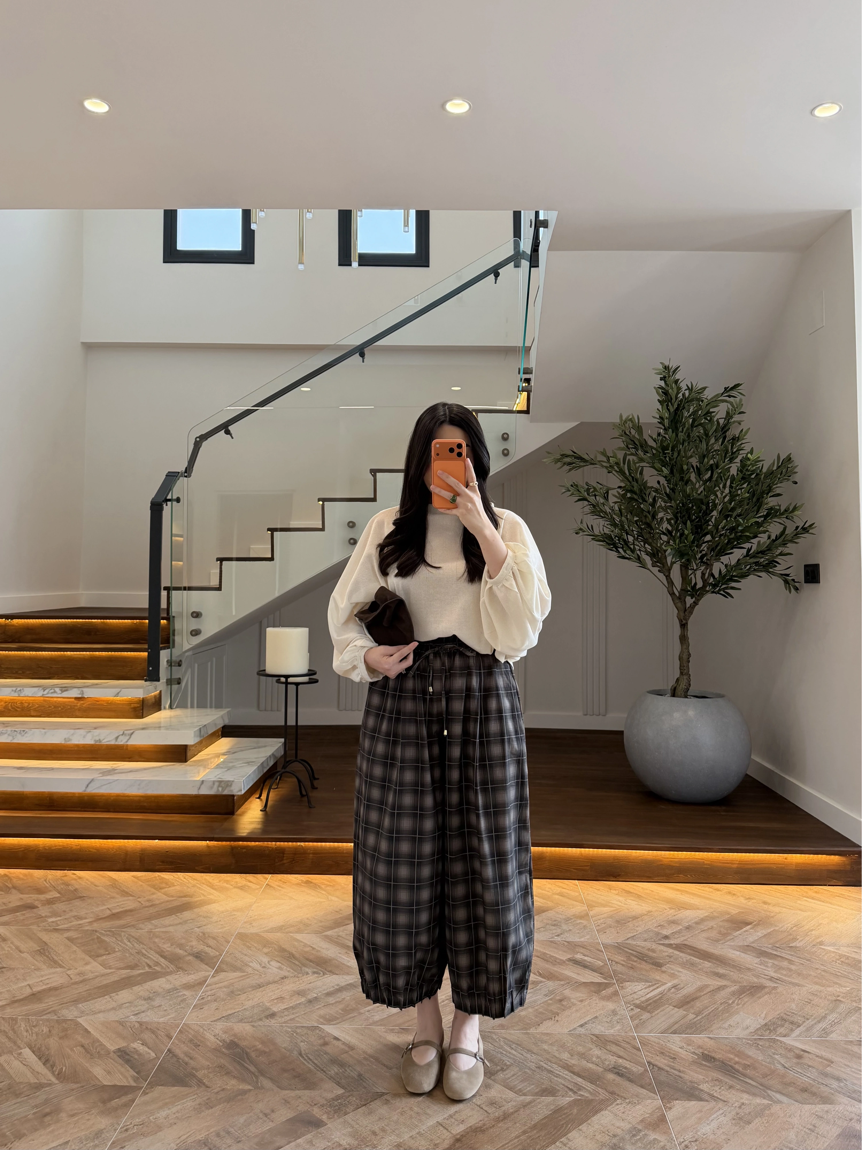 KAHVE PAÇA PİLELİ BAGY PANTOLON- 51466