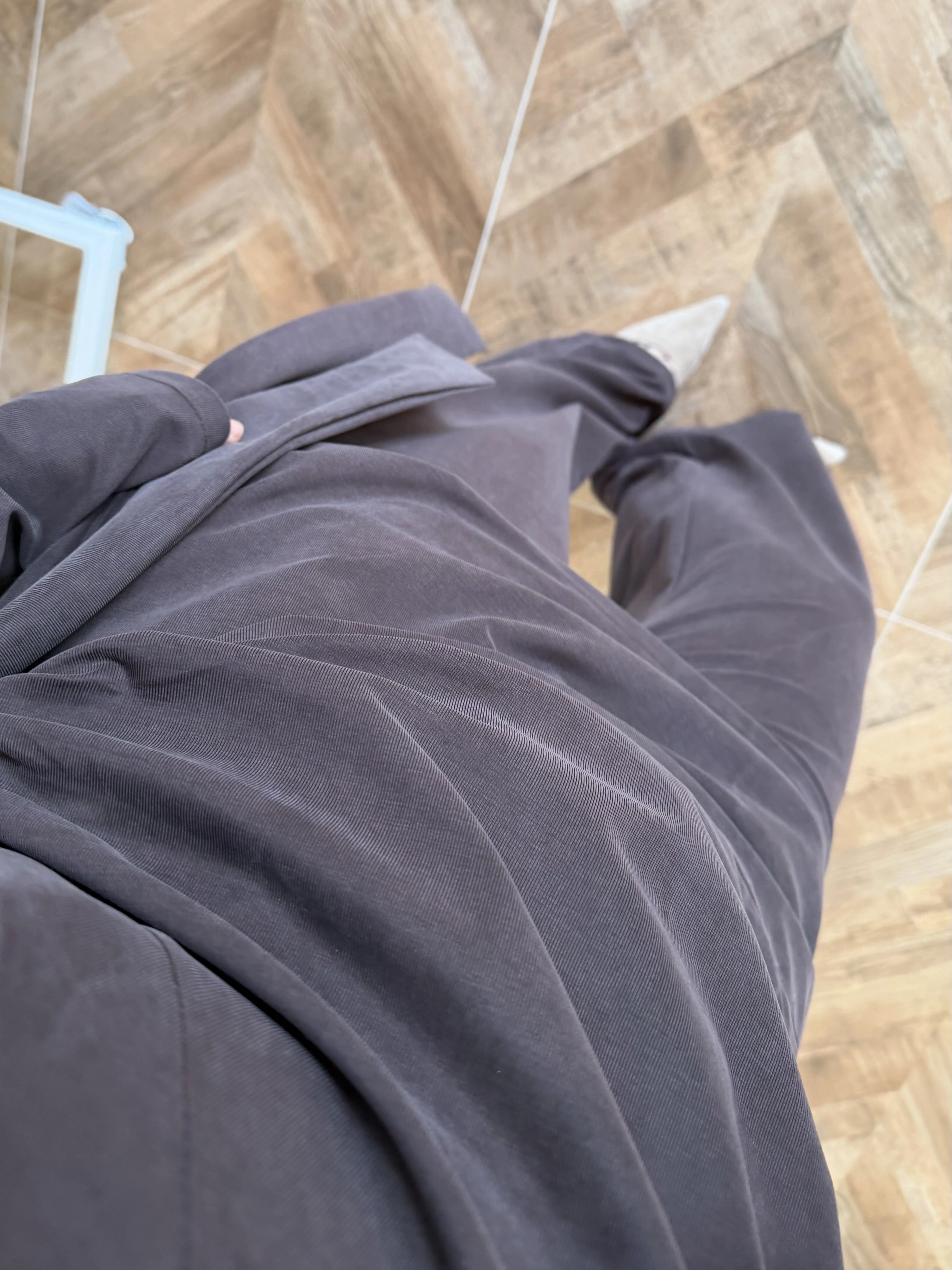 KAHVE PARÇALI TASARIM BLUZ PANT TAKIM-9257