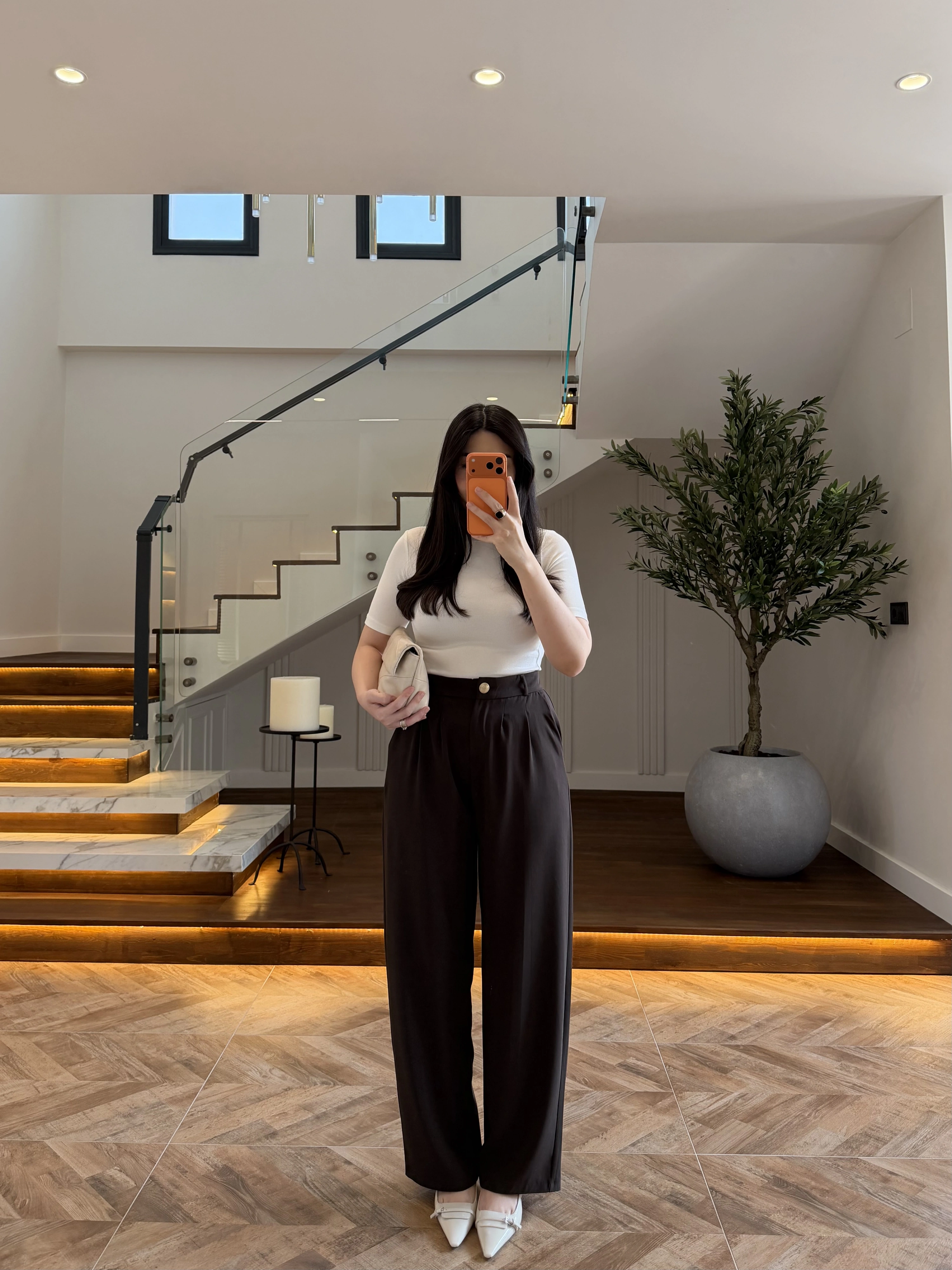 KAHVE PİLELİ PALAZZO PANTOLON-51078