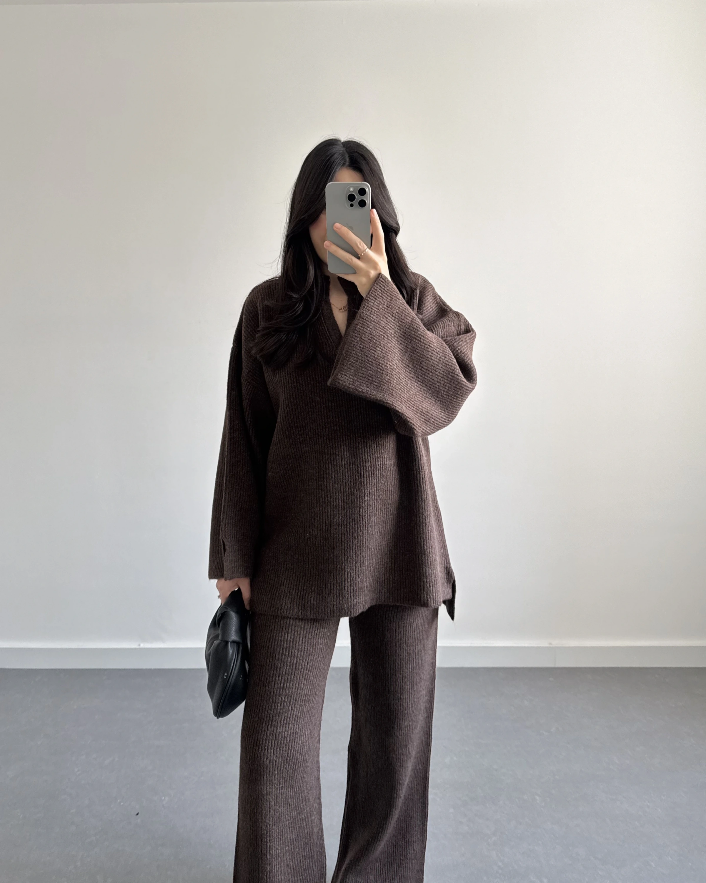 KAHVE POLO YAKA TRİKO TAKIM