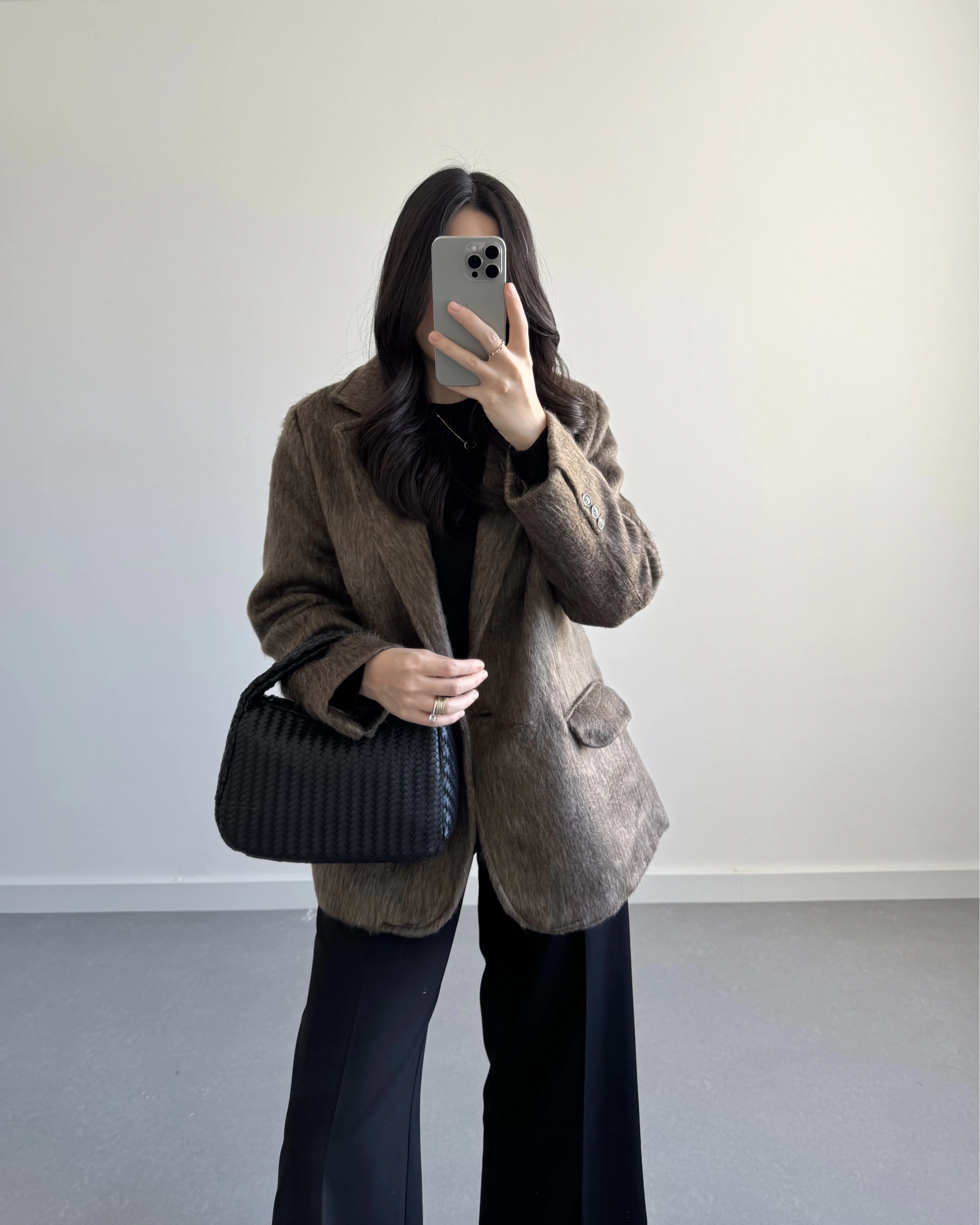 KAHVE SAKALLI BLAZER CEKET