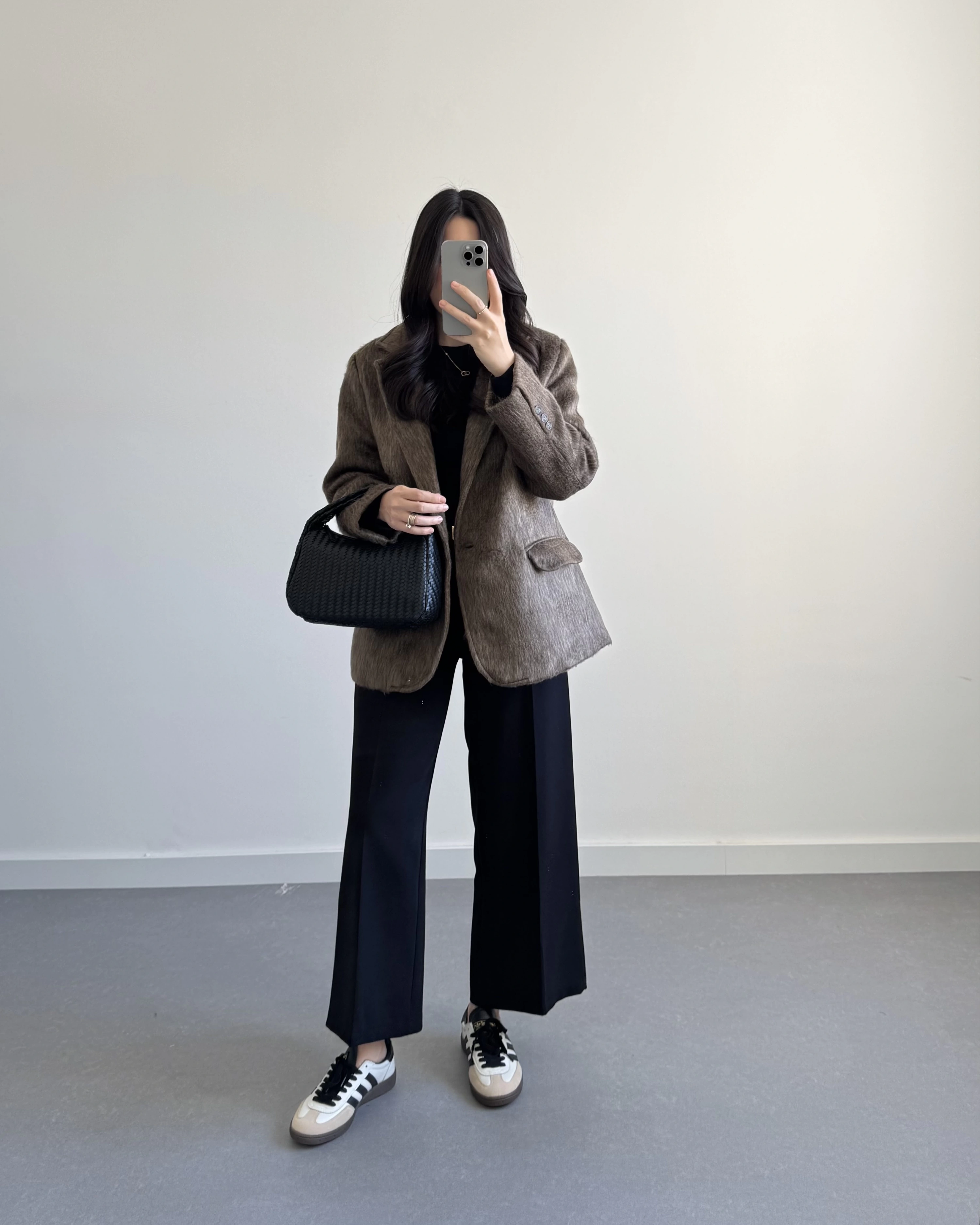 KAHVE SAKALLI BLAZER CEKET