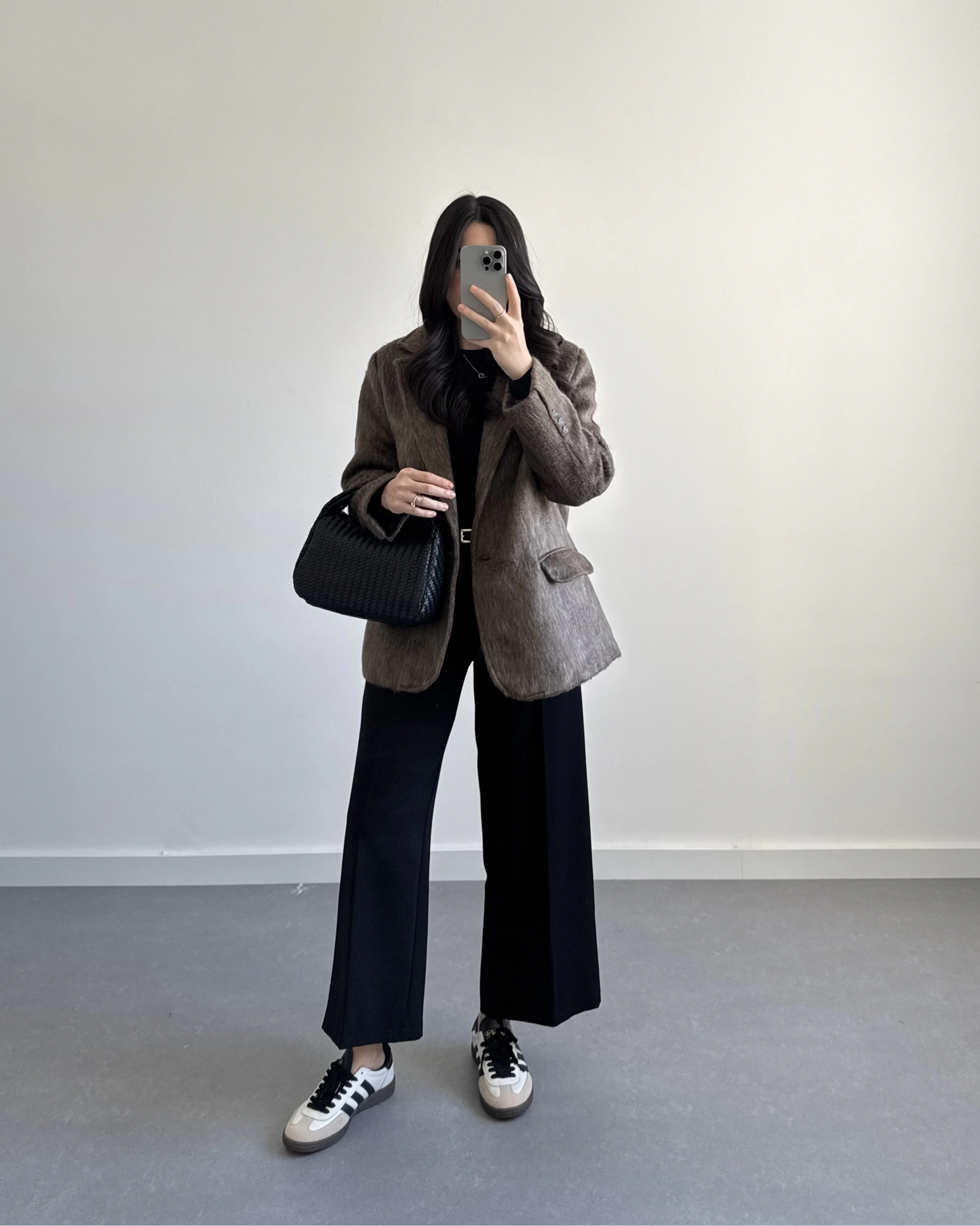 KAHVE SAKALLI BLAZER CEKET