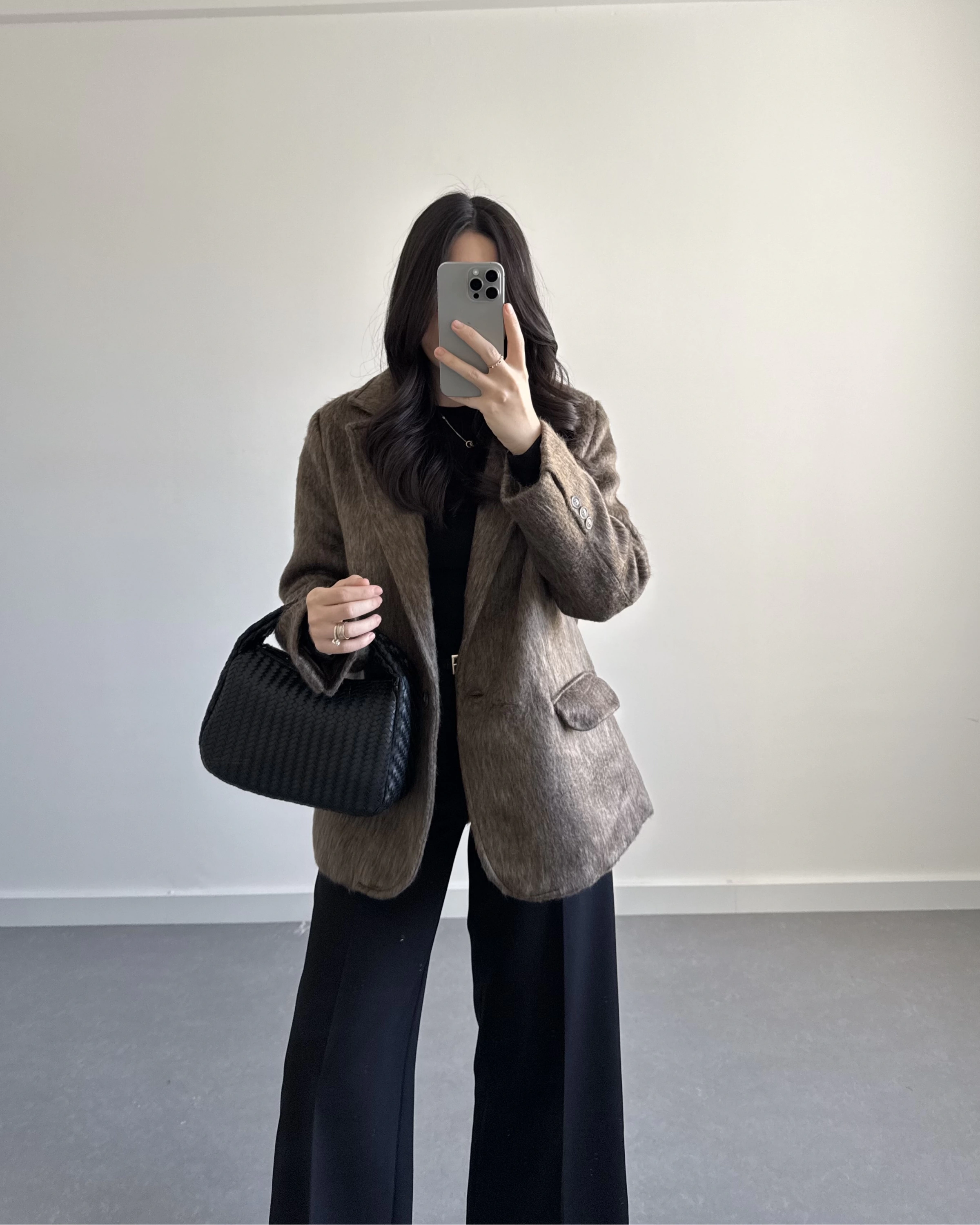 KAHVE SAKALLI BLAZER CEKET