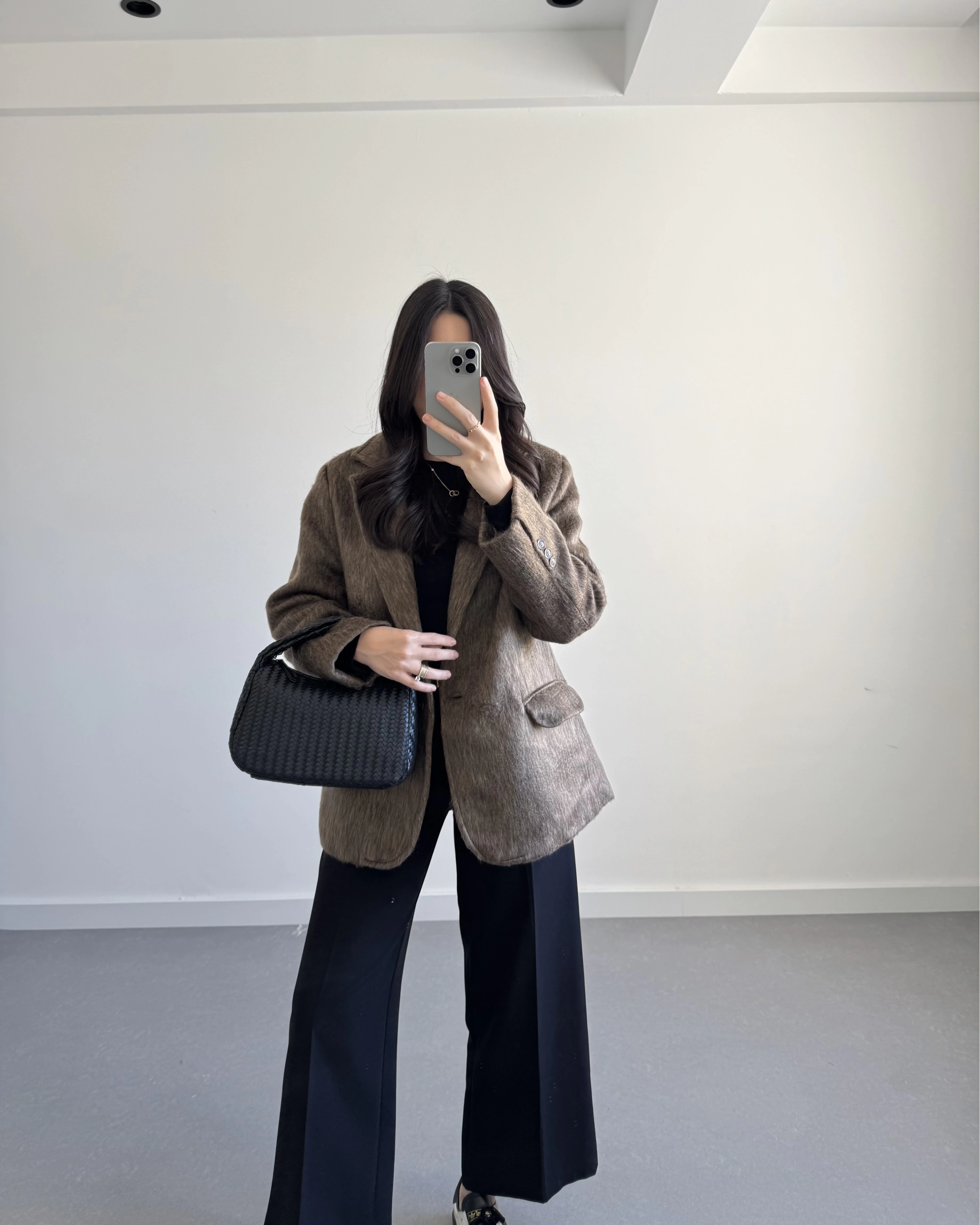 KAHVE SAKALLI BLAZER CEKET