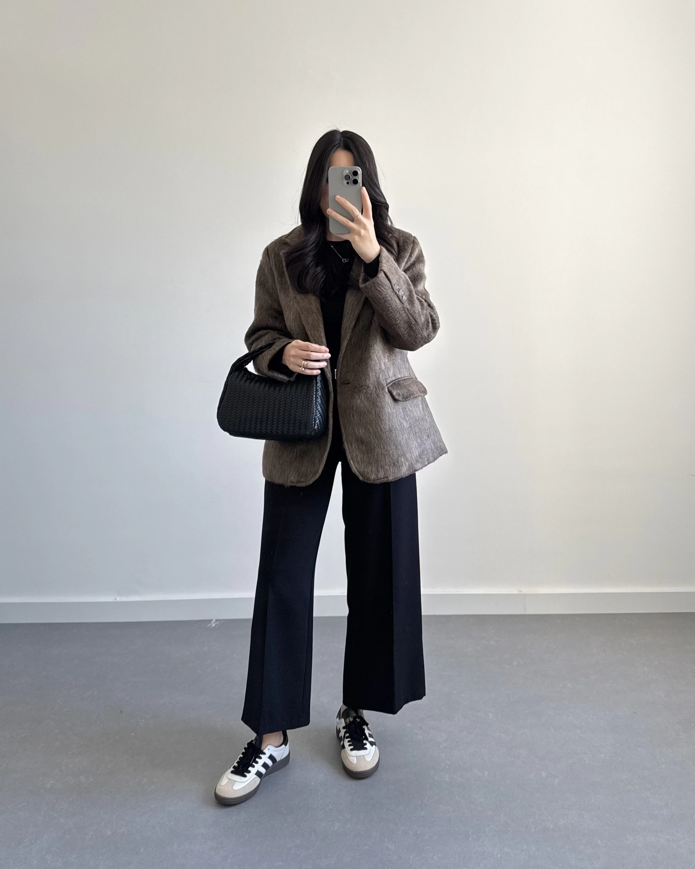 KAHVE SAKALLI BLAZER CEKET