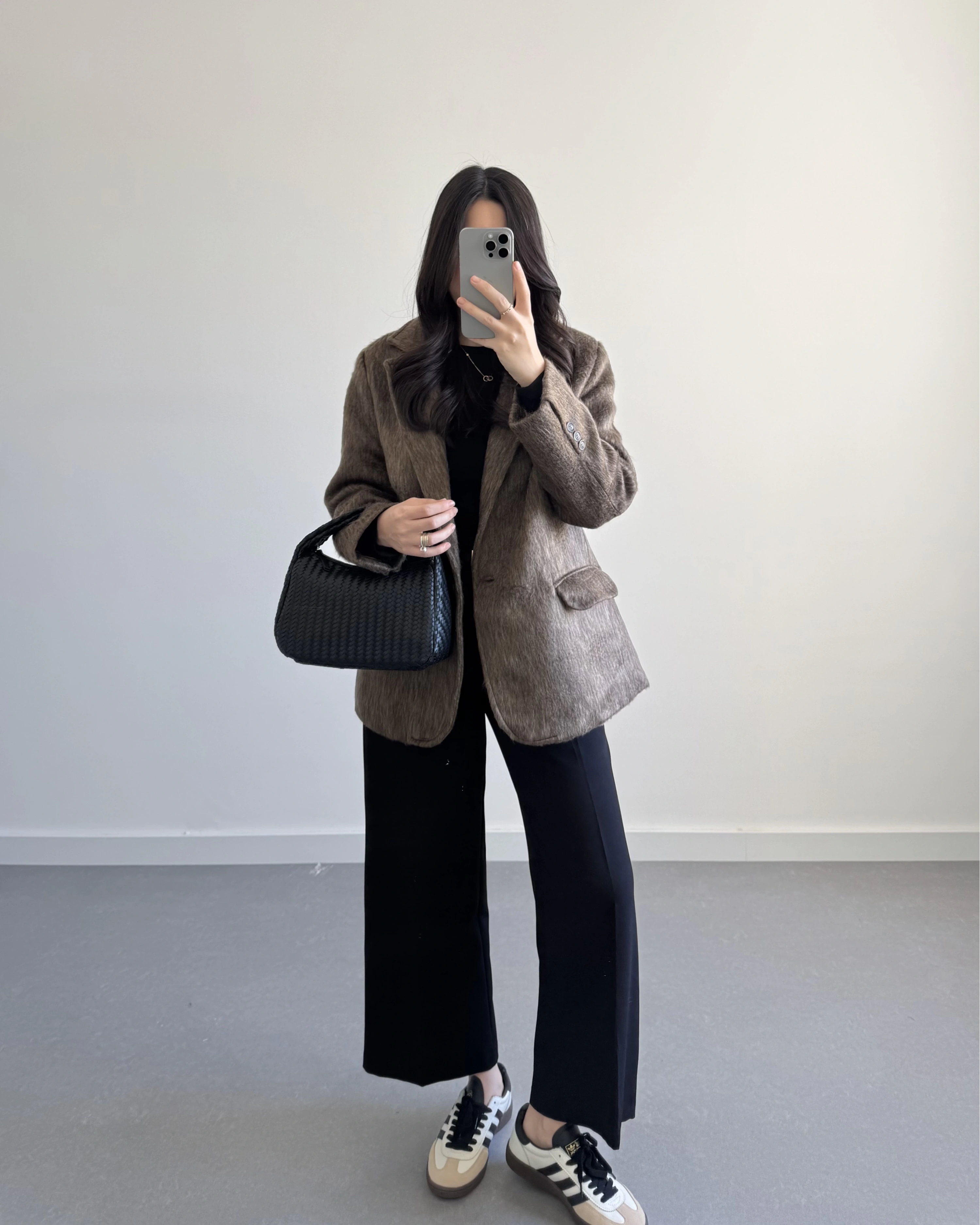 KAHVE SAKALLI BLAZER CEKET