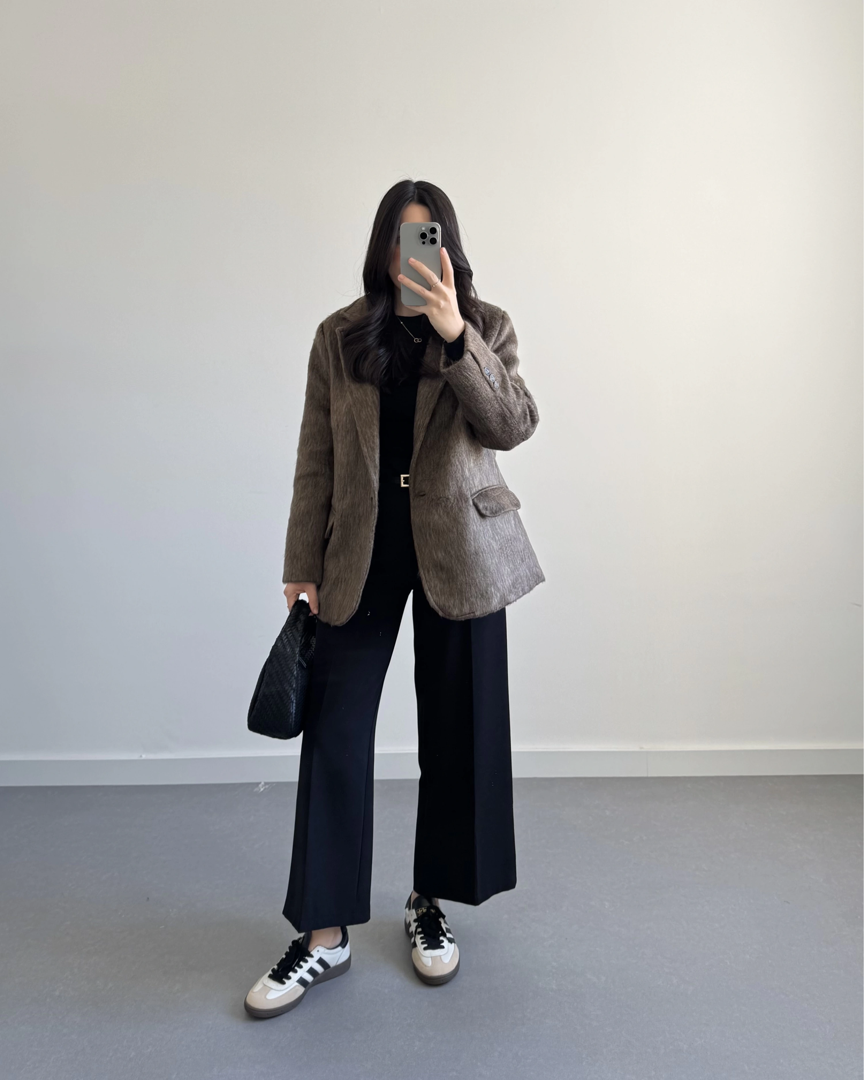 KAHVE SAKALLI BLAZER CEKET