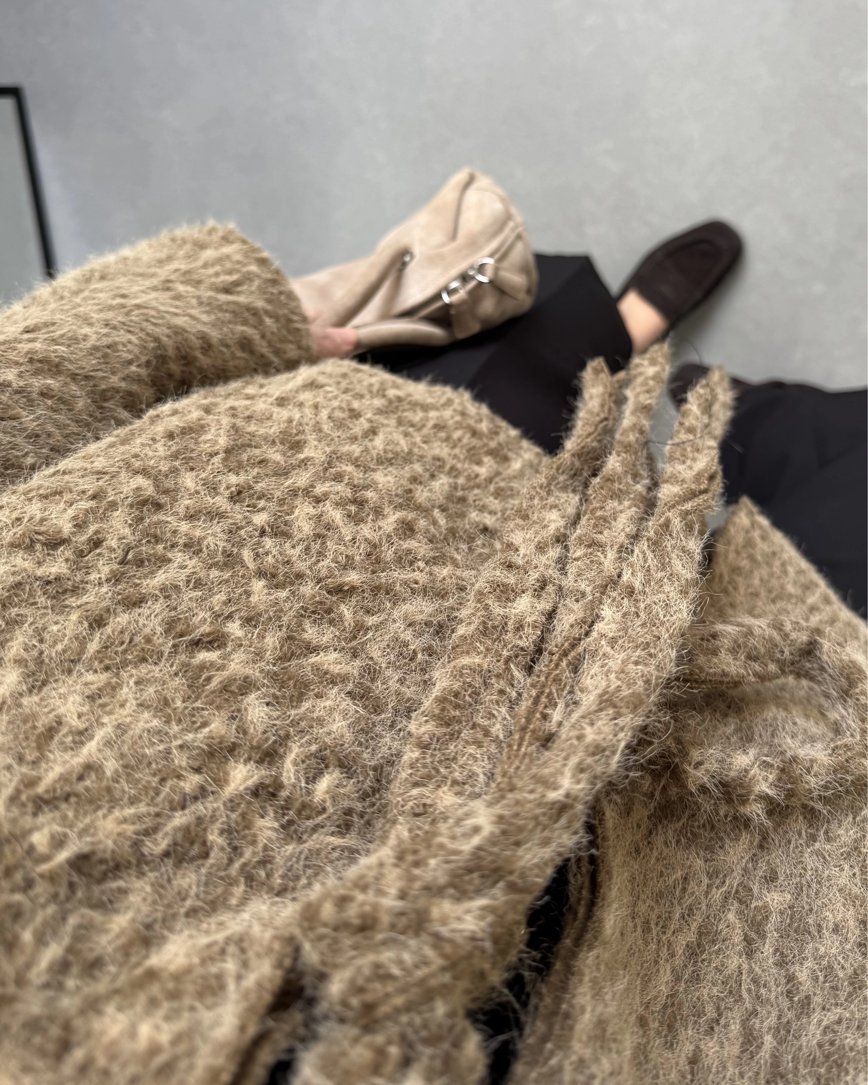 KAHVE SAKALLI KAŞE TASARIM CEKET