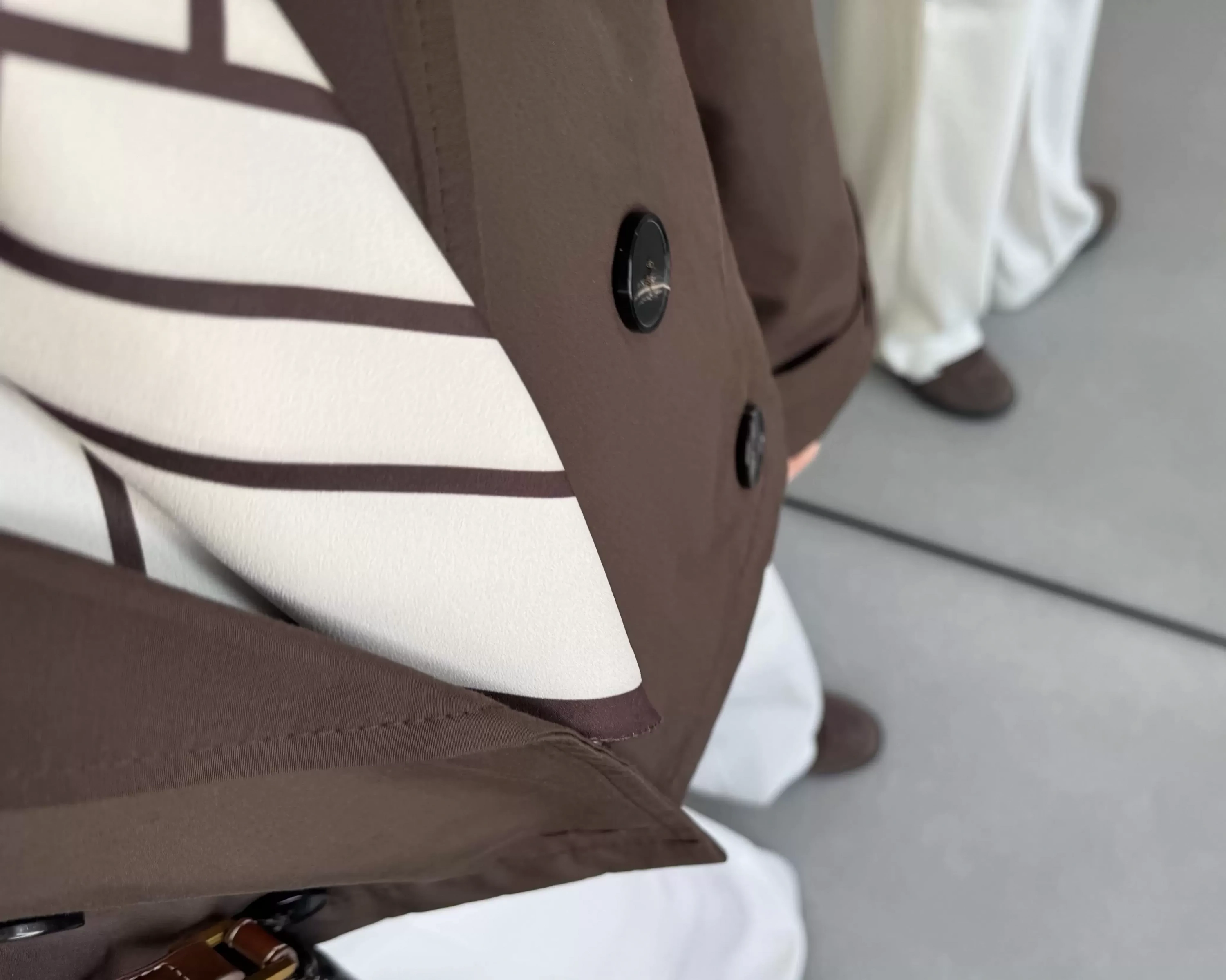 KAHVE ZR MODEL KRUVAZE YAKA TRENÇKOT