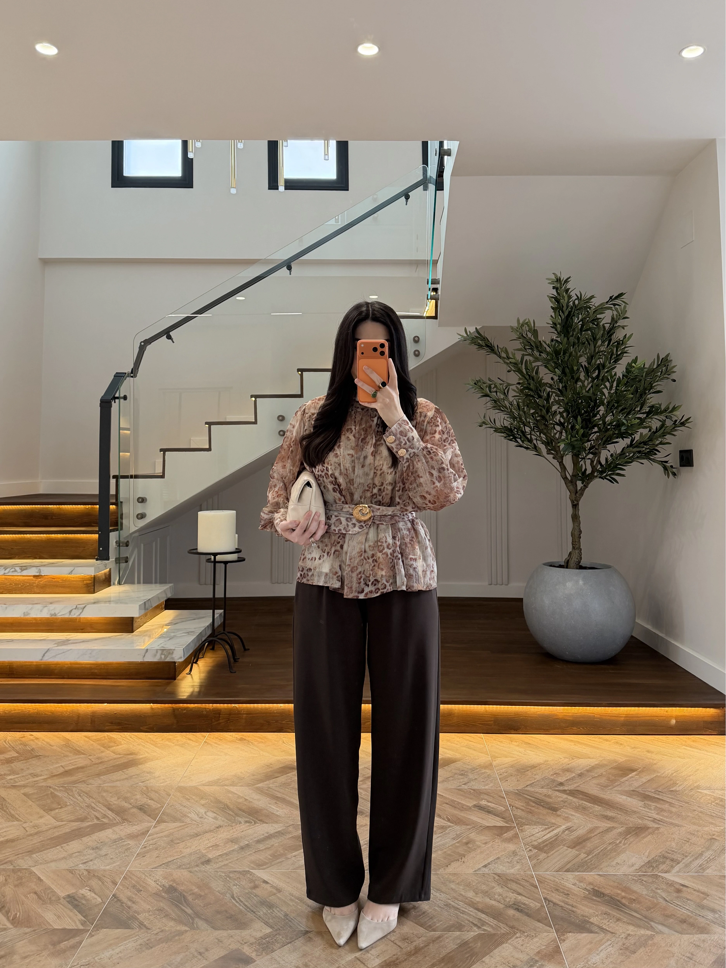 KARAMEL KALIN KORSELİ BLUZ-5158