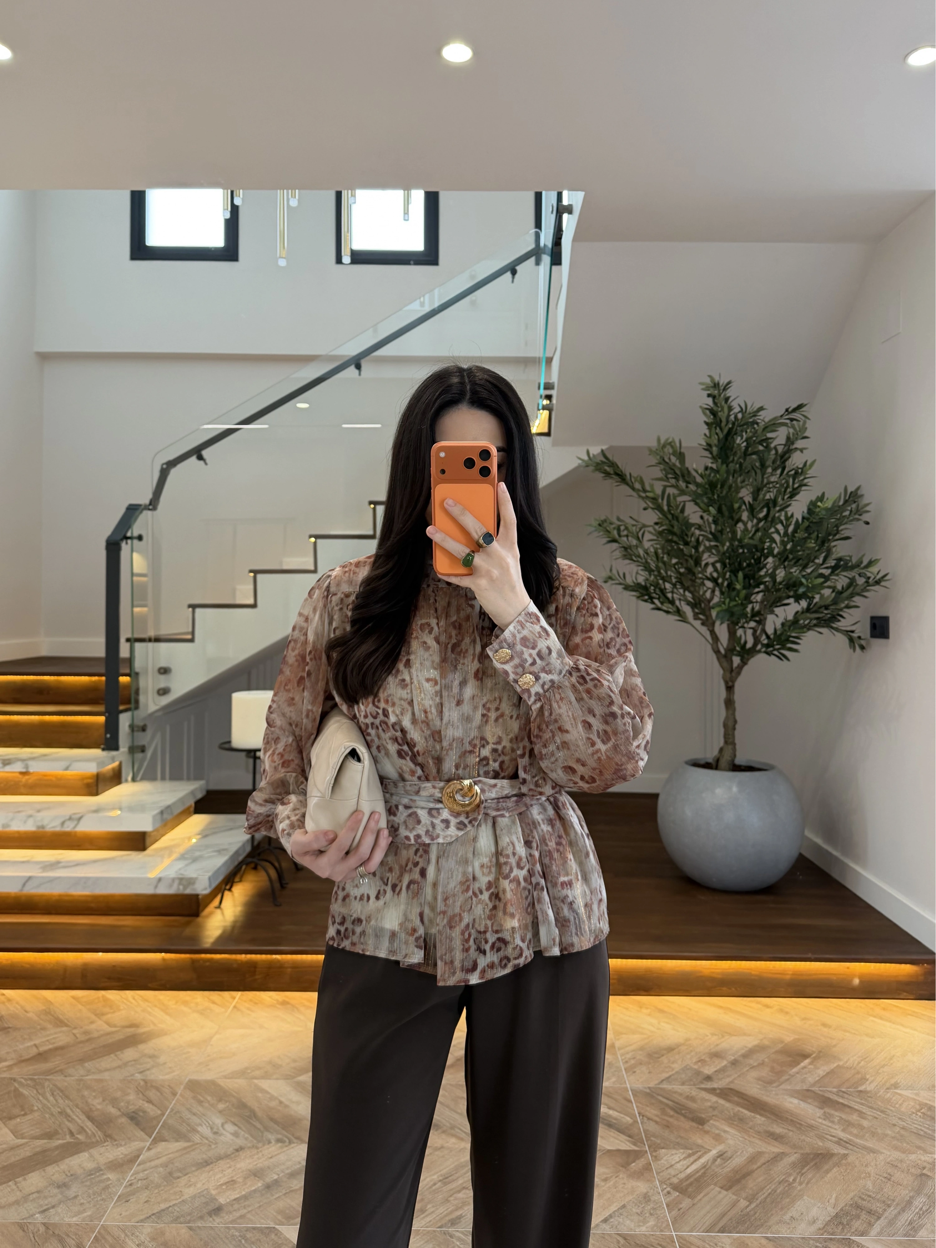 KARAMEL KALIN KORSELİ BLUZ-5158