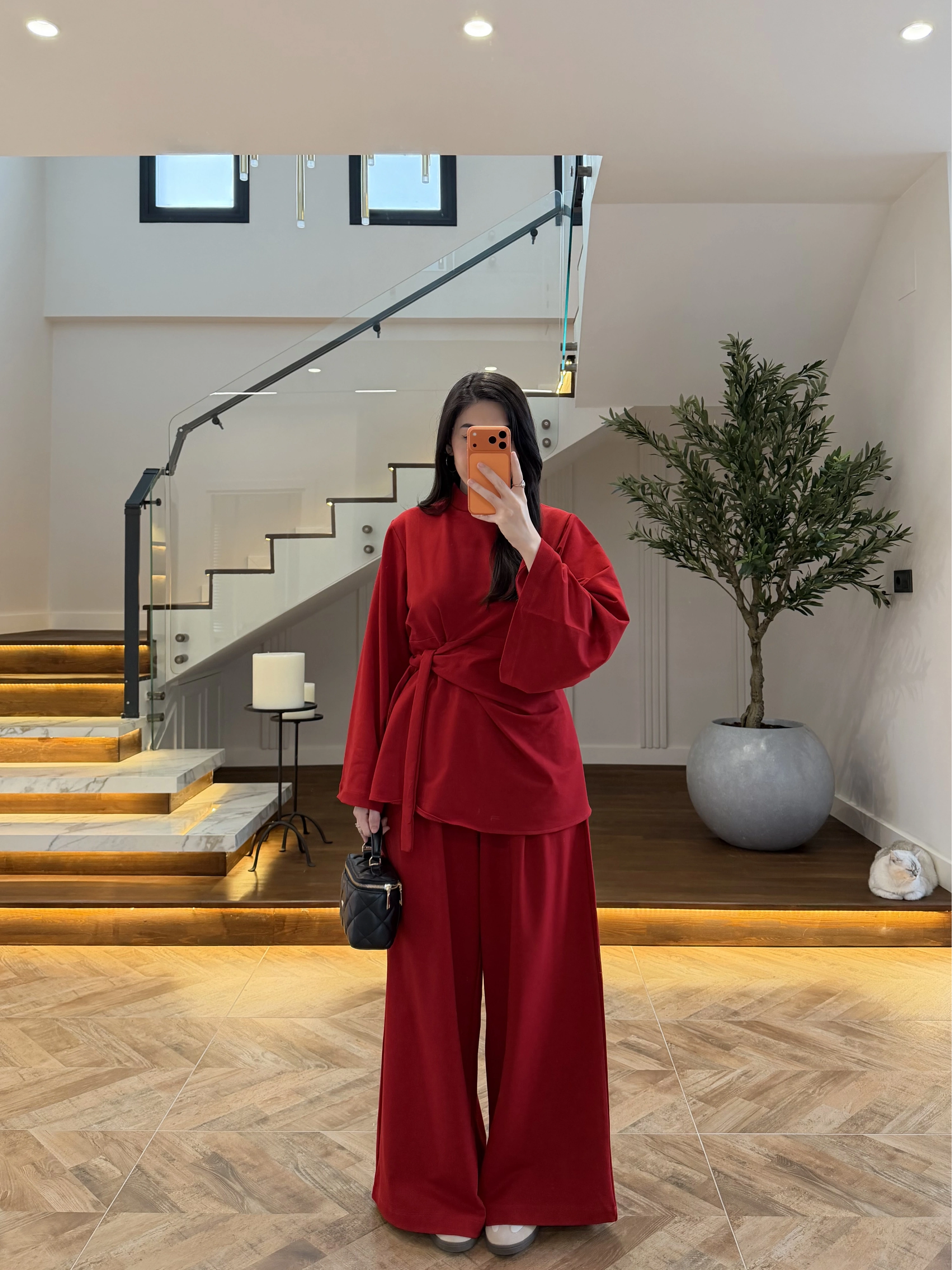 KIRMIZI BEL BAĞLAMALI TAKIM -27608