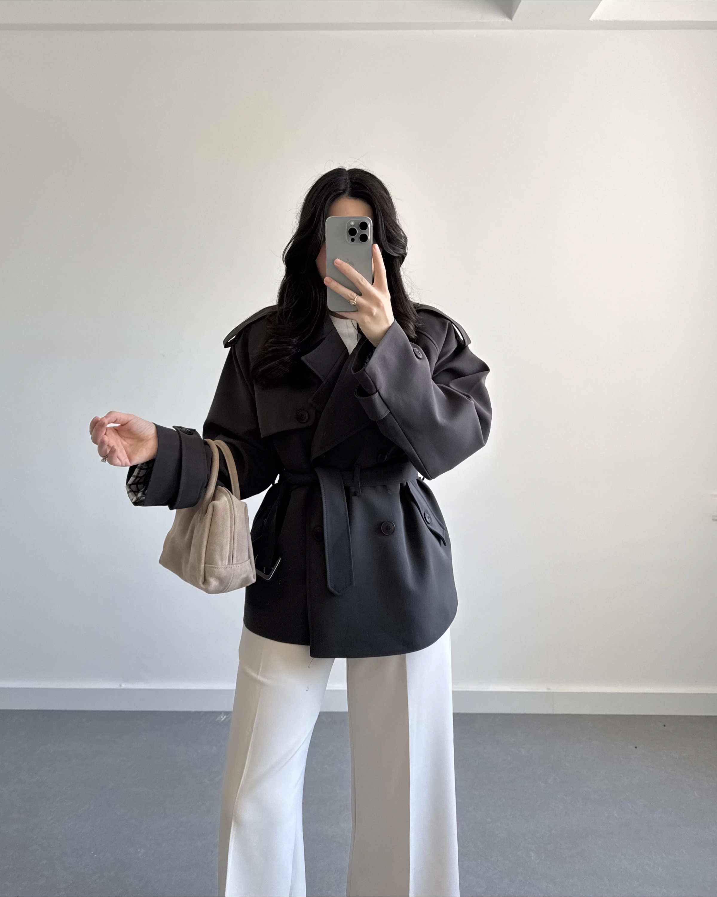 KOYU KAHVE KEMERLİ TRENÇKOT