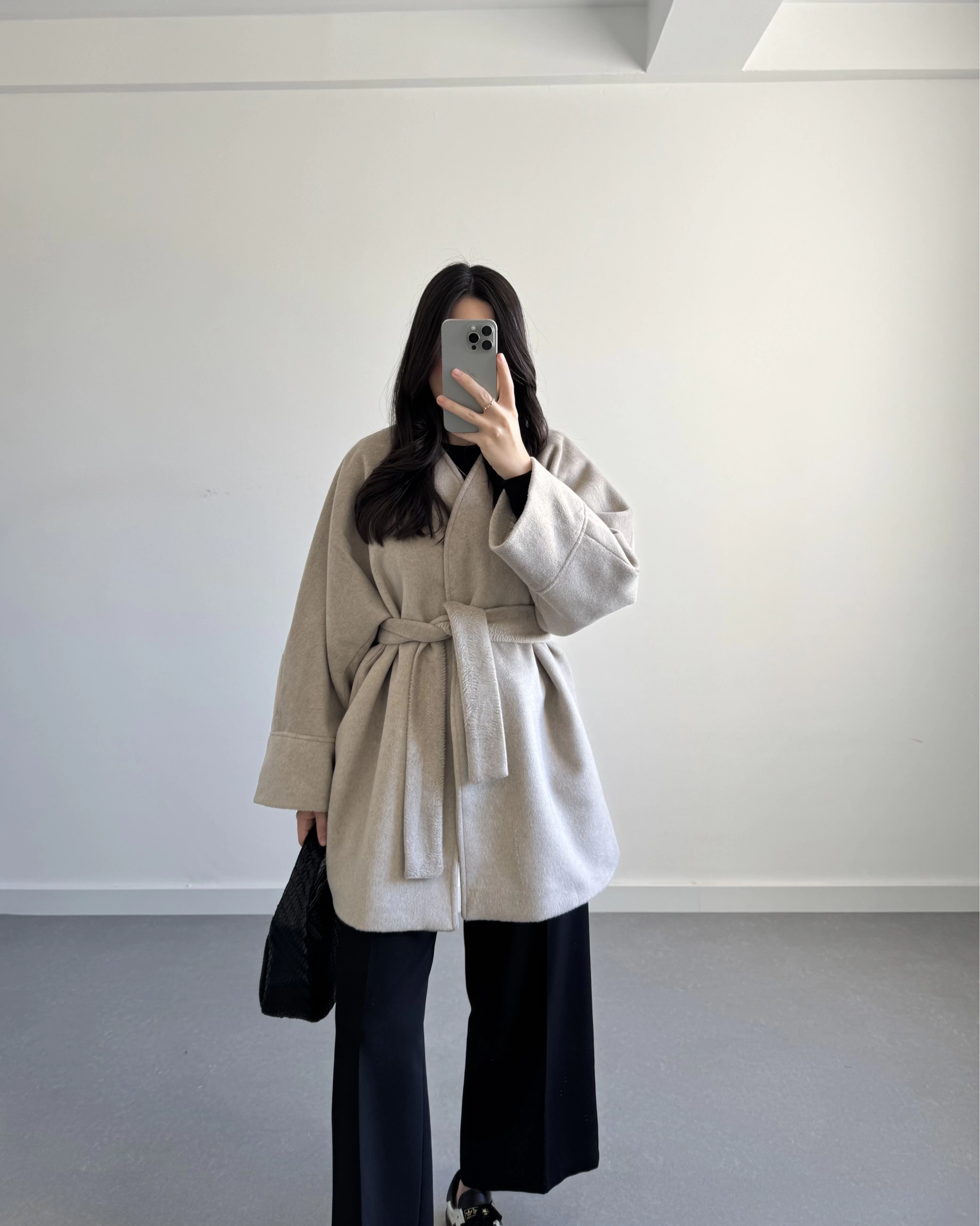 KRUVAZE YAKA İTHAL KUMAŞ VİZON KABAN