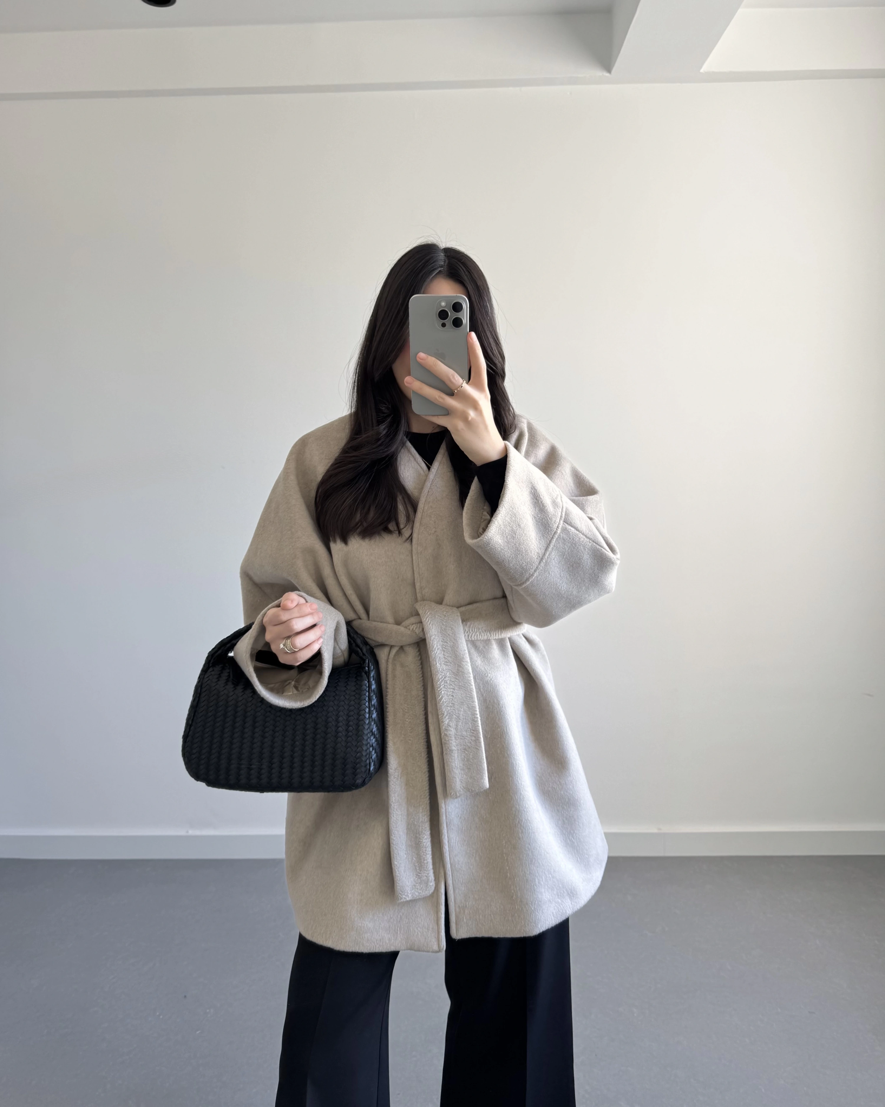 KRUVAZE YAKA İTHAL KUMAŞ VİZON KABAN