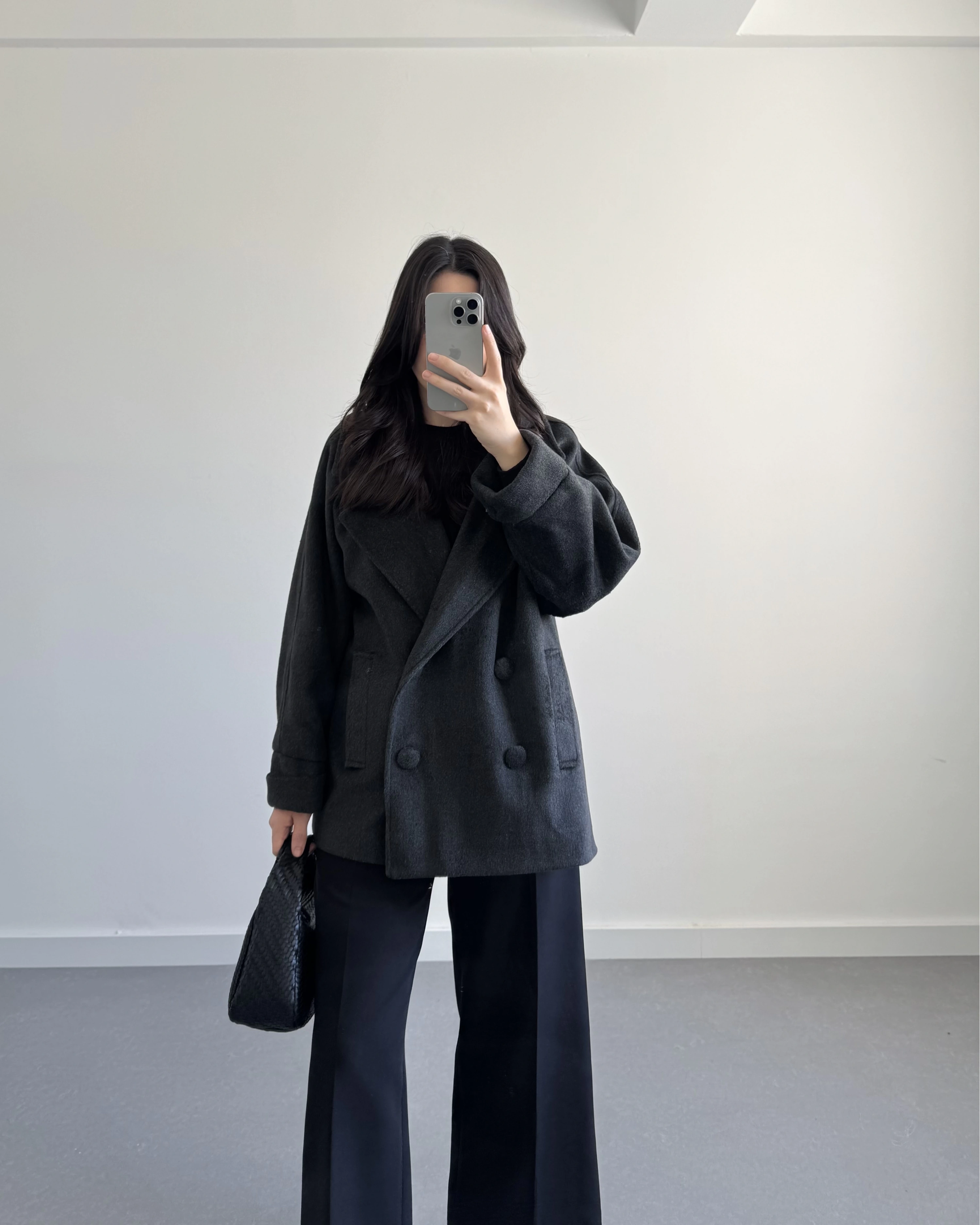 KRUVAZE YAKA KAŞE ANTRASİT