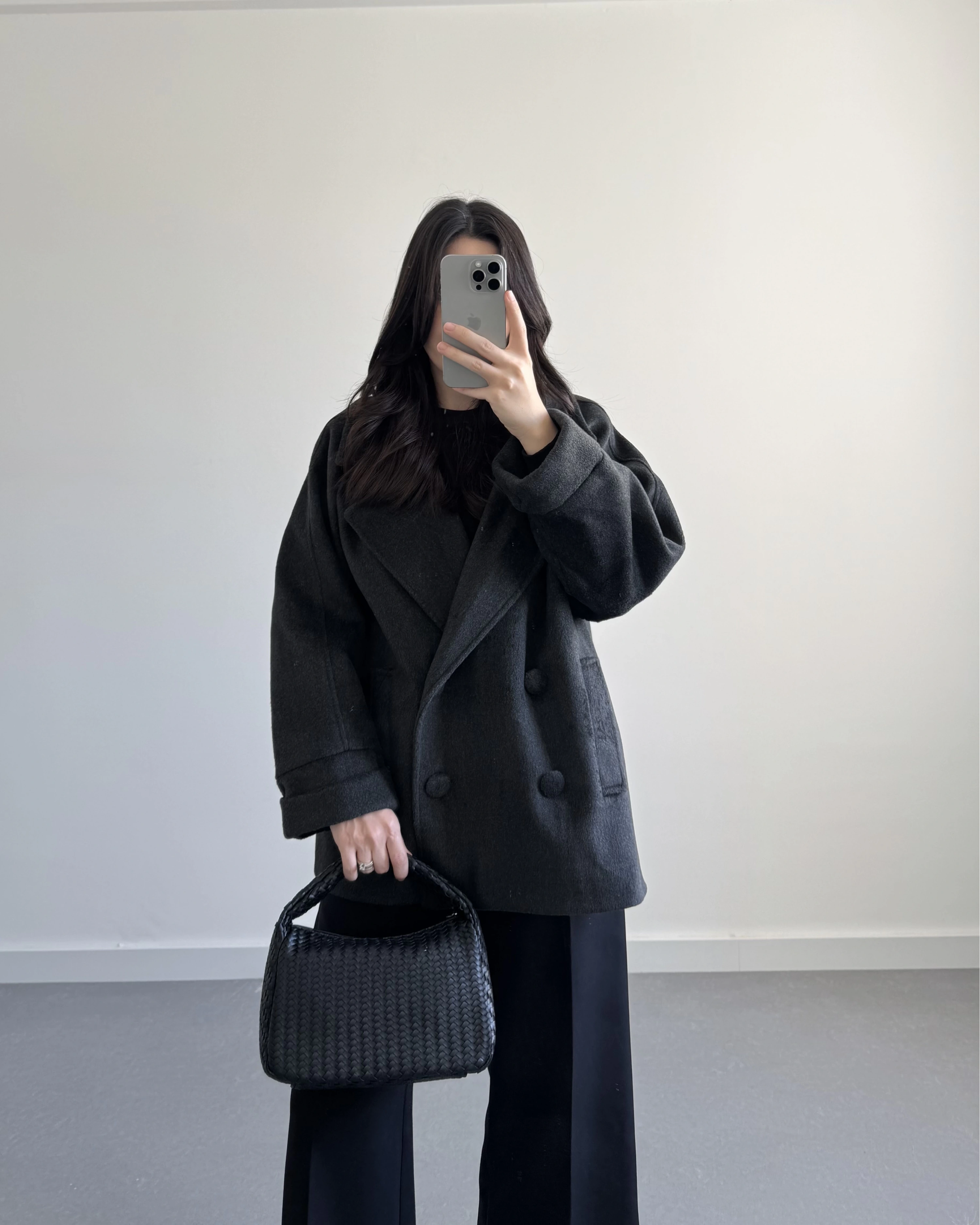 KRUVAZE YAKA KAŞE ANTRASİT